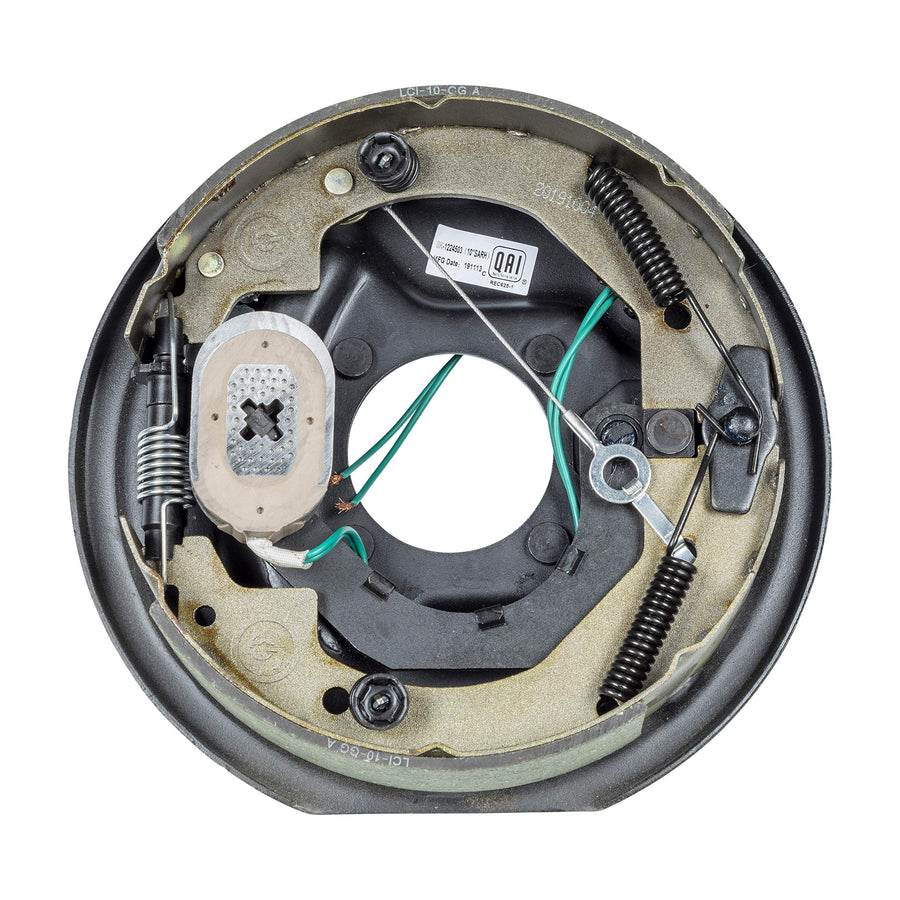 Lippert Replacement Forward Self-Adjusting Brake Assembly for RVs, Right Side, 10" x 2.5", 3,500 lbs. Capacity, for 13", 14", 14.5", 15" Wheels - 296650