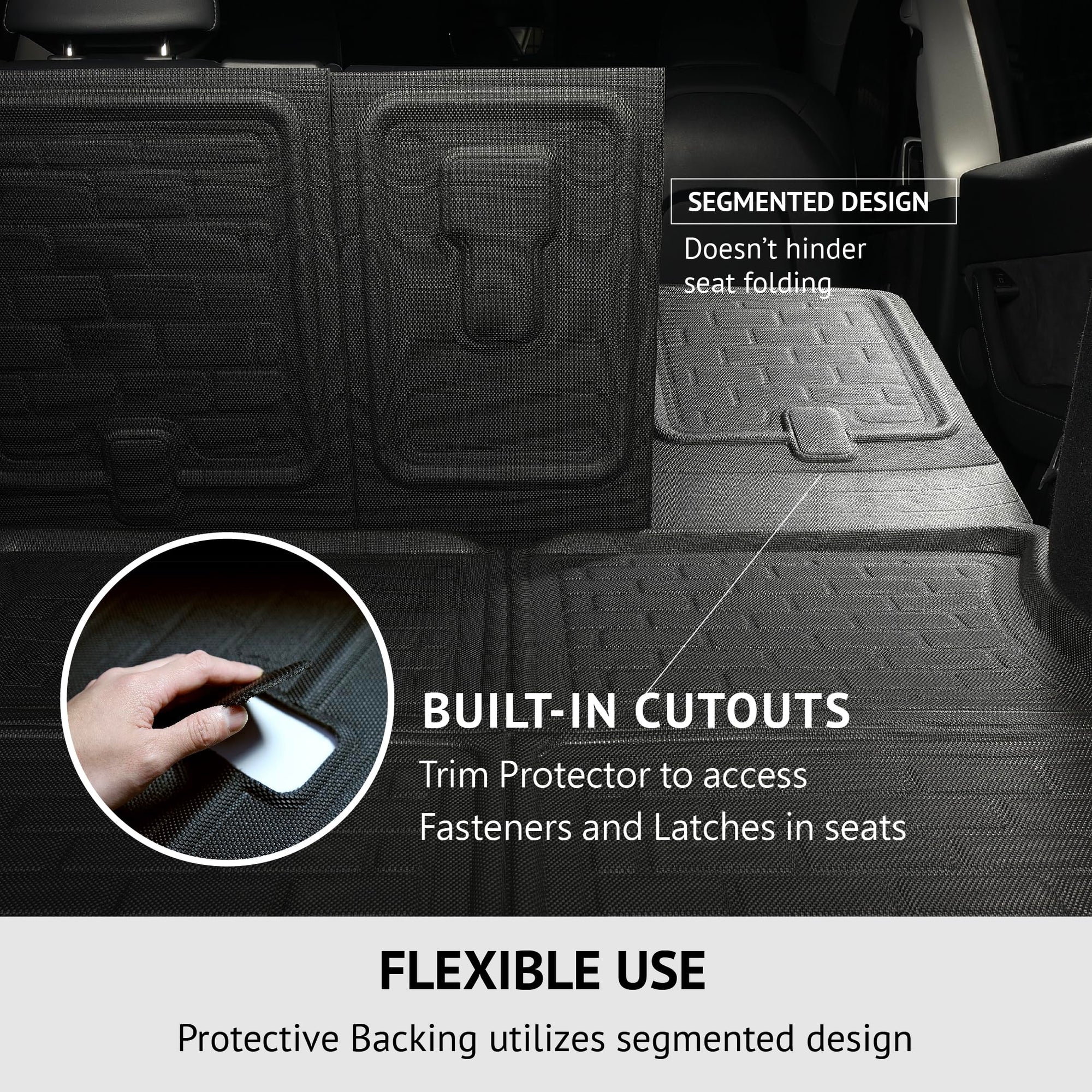 Custom Fit 3D MAXpider Kagu Seatback Protector (Black) Compatible with Genesis GV70 2022-2026 / Electrified GV70 2023-2026 - Seatback Protector