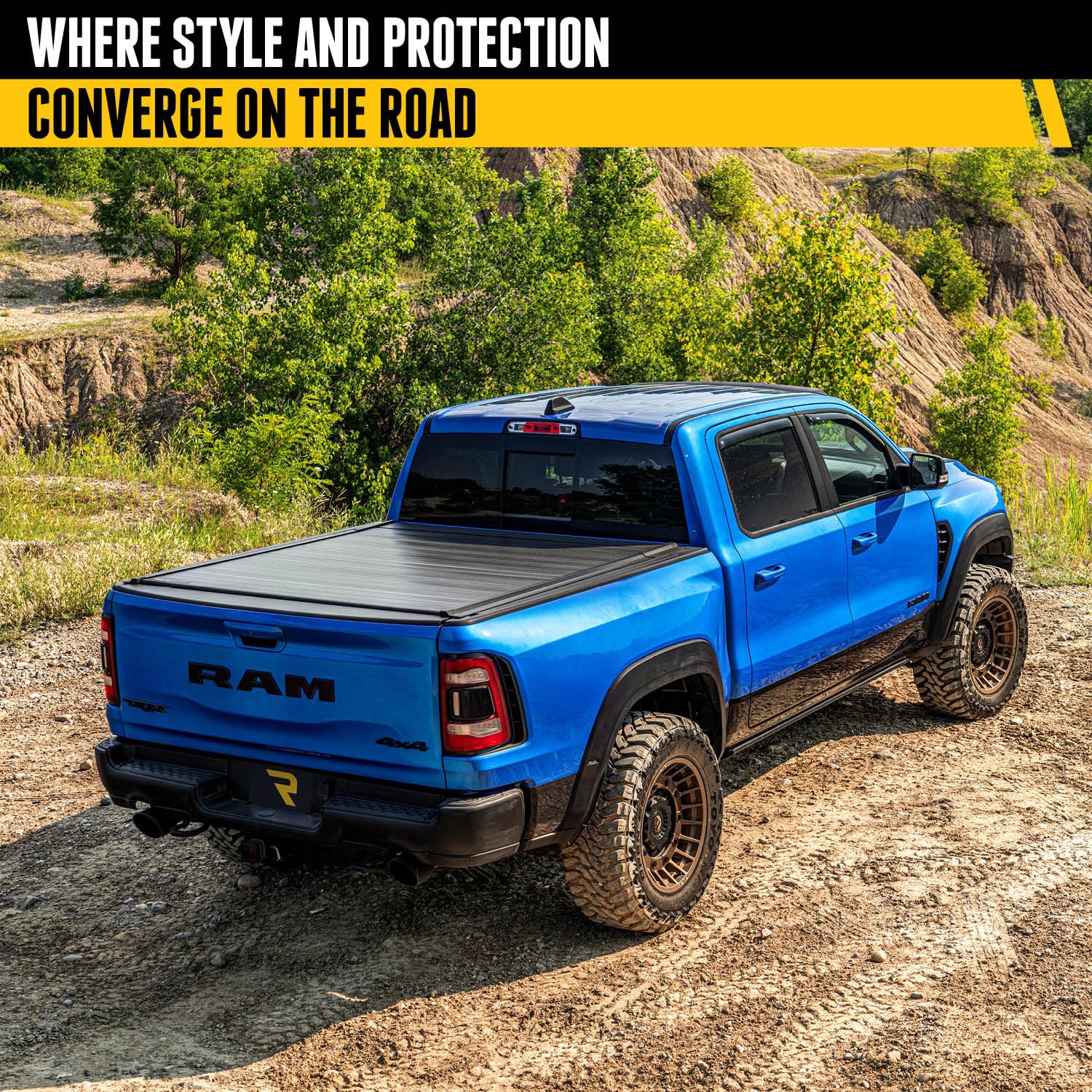 Retrax IX RealTruck Retractable Truck Bed Tonneau Cover | 30245 | Fits 2019 - 2025 Dodge Ram 1500 - Not RamBox Option 6' 4" Bed (76.3")