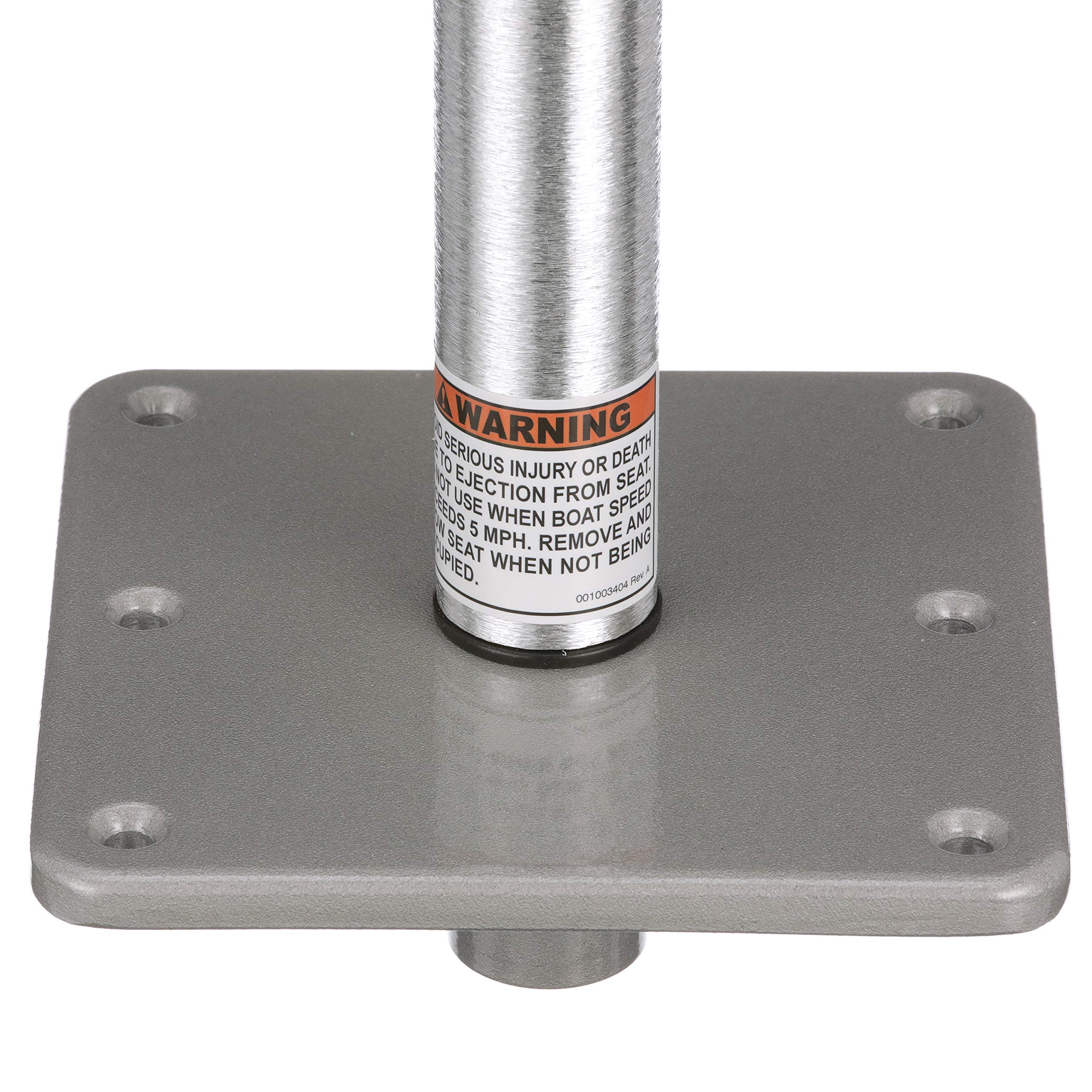 Swivl-Eze Lock’N-Pin ¾-Inch Pedestal Package Attwood, Brushed Aluminum Finish, 11 Inches Tall, 7-Inch x 7-Inch Base Plate