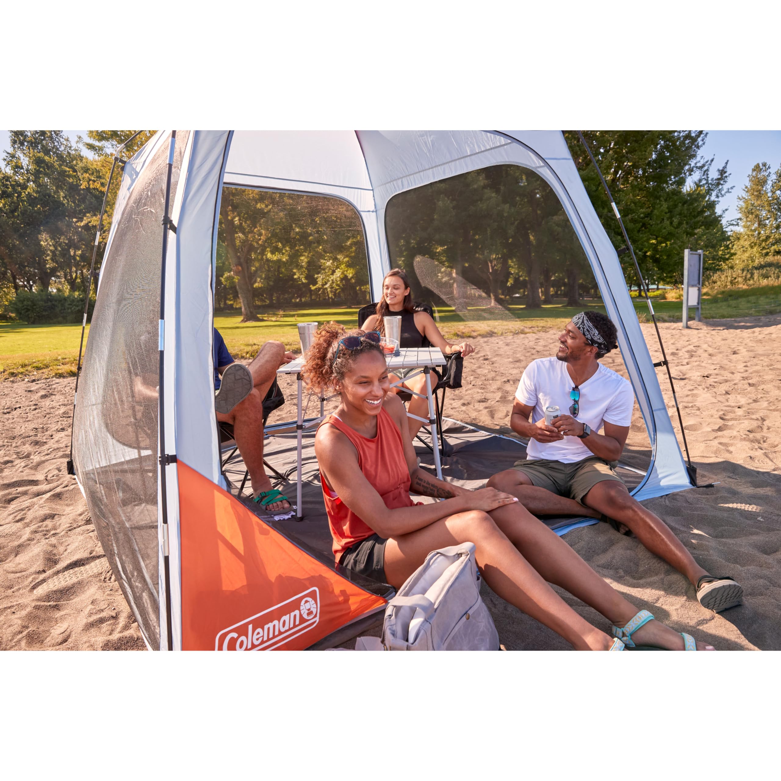 Coleman Screen Dome Skyshade Canopy Tent, 8 x 8 Shade Canopy, UPF 50+ Outdoor Canopy Tent for Camping, Tailgating, and Beach Shade, Fog