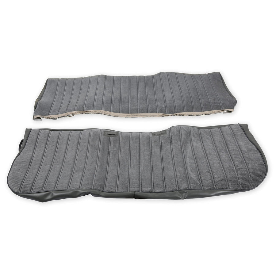 05-299 Brothers Trucks Seat Upholstery Full Pleat Cloth/Vinyl Grey/Charcoal