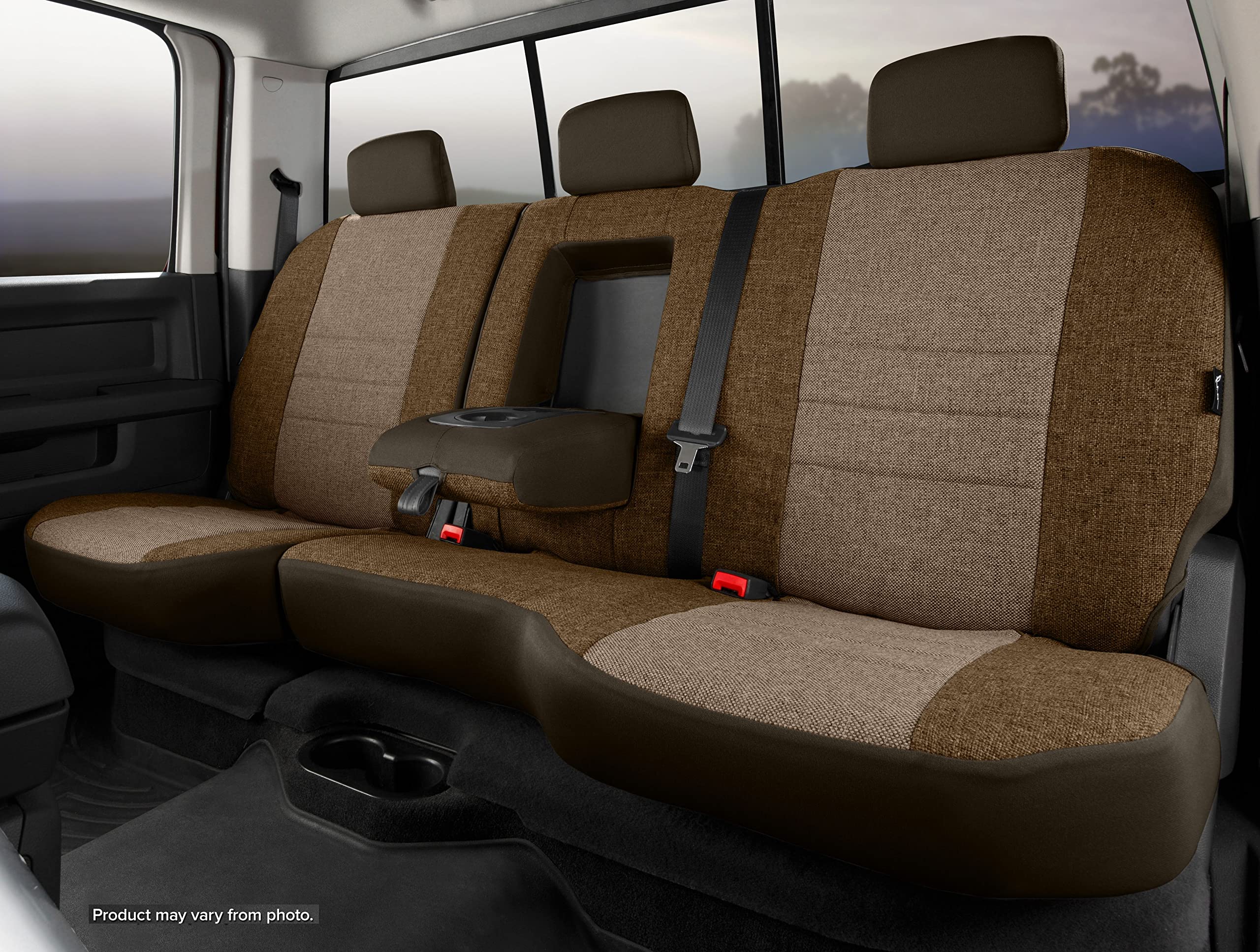 FIA Taupe OE32-79 Custom Fit Rear Seat Cover Split Seat 60/40 - Tweed (Taupe)