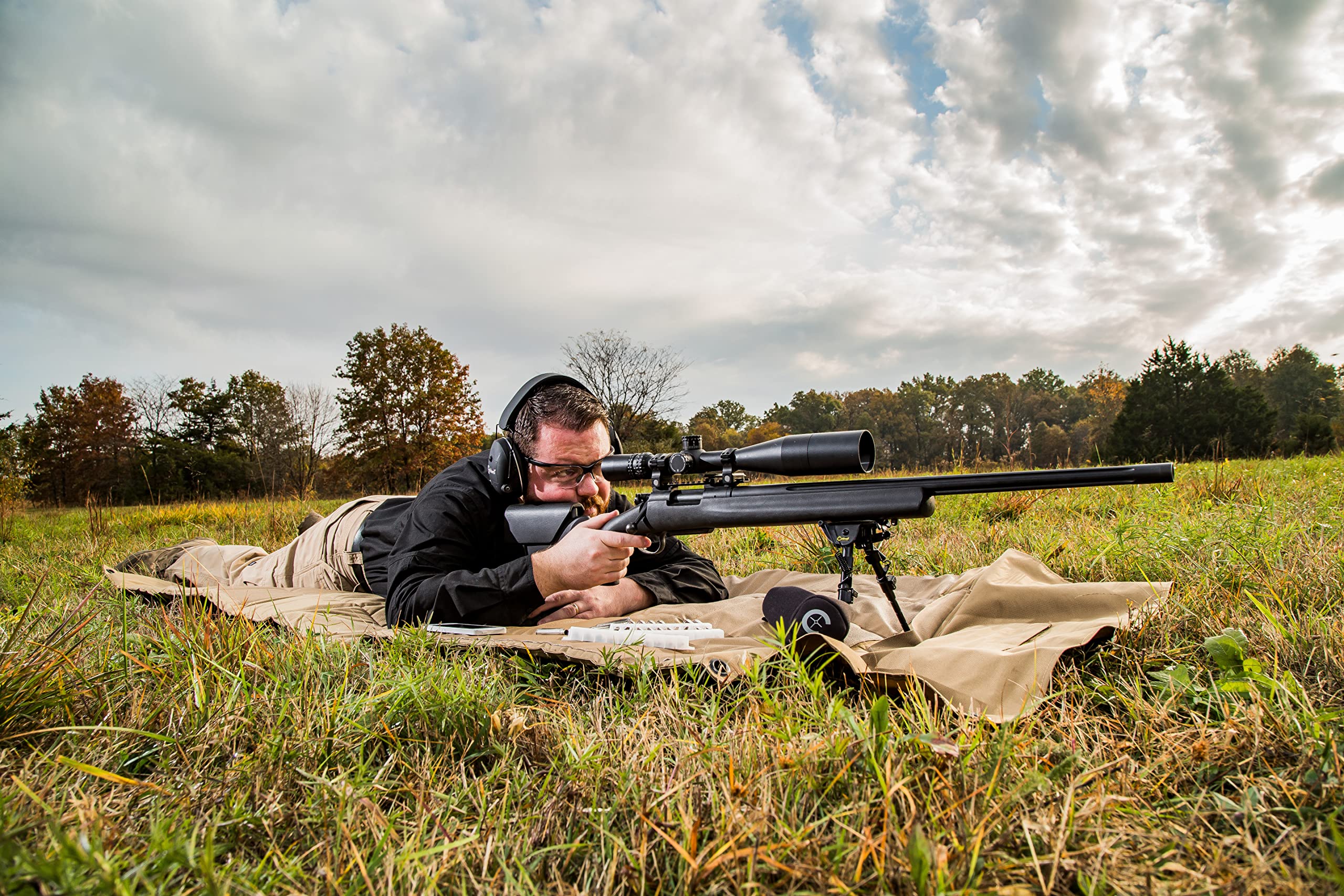 Caldwell Pivot XLA Bipod 9" - 13" with Adjustable Notched Legs and Slim Folding Design for Easy Transport, Rifle Stability, and Target Shooting