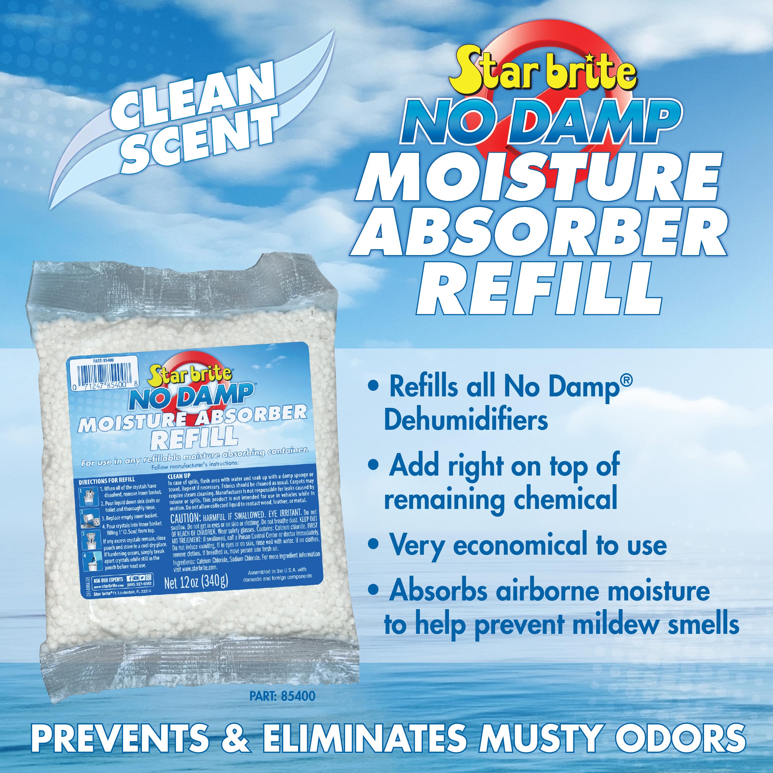 Refill STAR BRITE No Damp Dehumidifier 12 OZ. (085400)