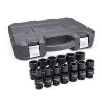 1/2" Drive GEARWRENCH 13 Pc. 6 Pt. Standard Universal Impact Socket Set, SAE - 84938N