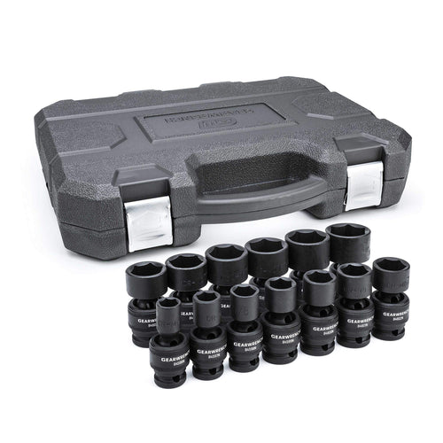 1/2" Drive GEARWRENCH 13 Pc. 6 Pt. Standard Universal Impact Socket Set, SAE - 84938N
