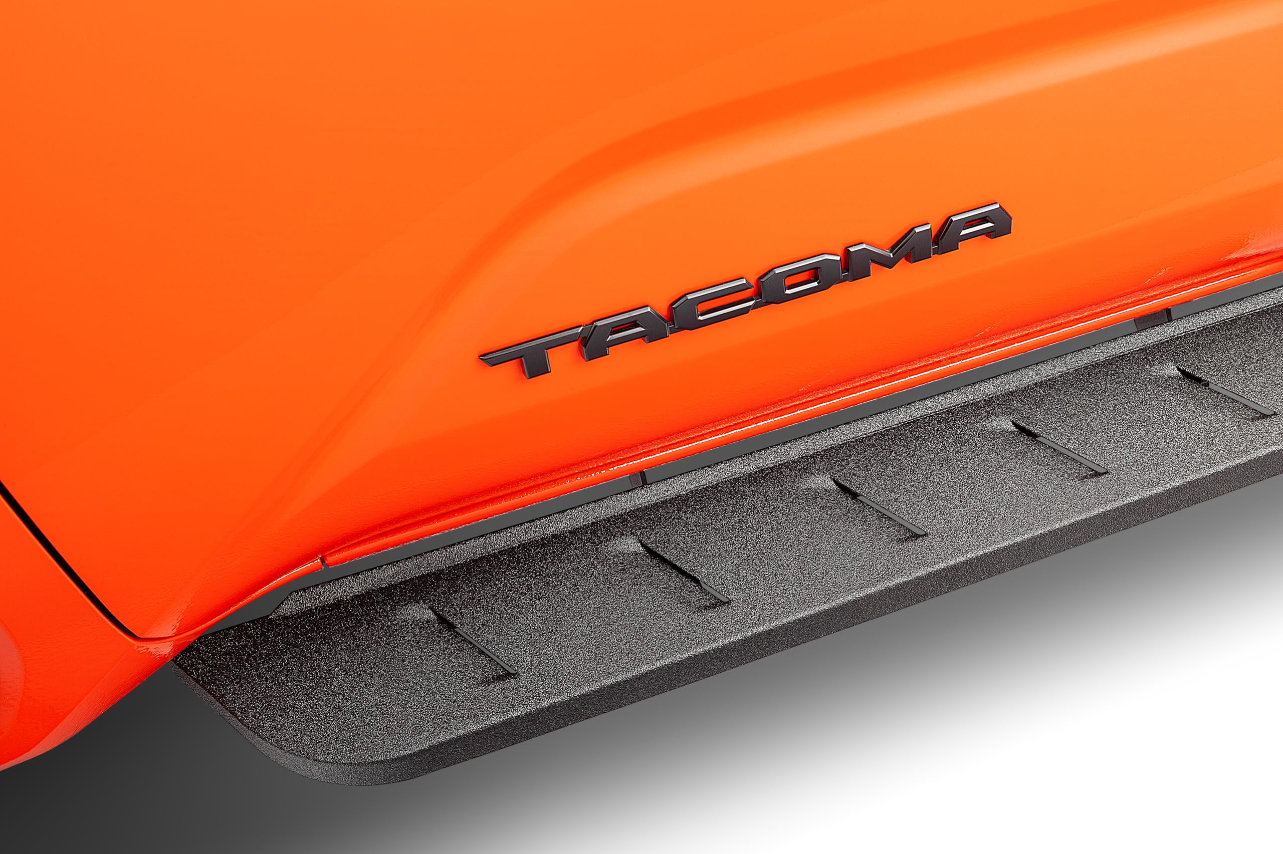 RB10 Running Boards & Brackets Go Rhino | Cab Length, Galvanized Steel, Protective Bedliner Coating | 63443280T | Fits 2024 Toyota Tacoma Double Cab