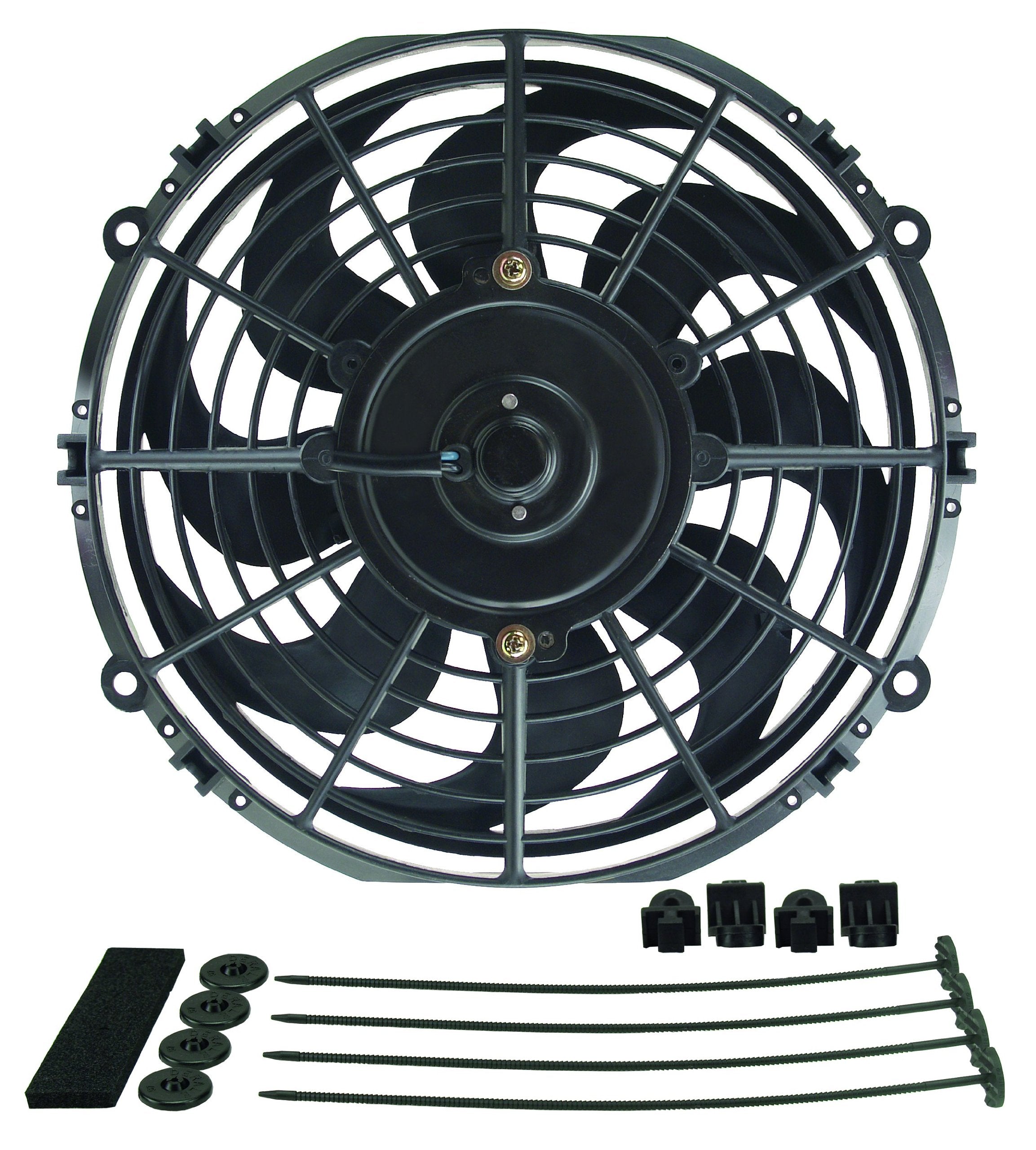10 Derale Dyno-Cool Curved Blade Electric Fan 18910