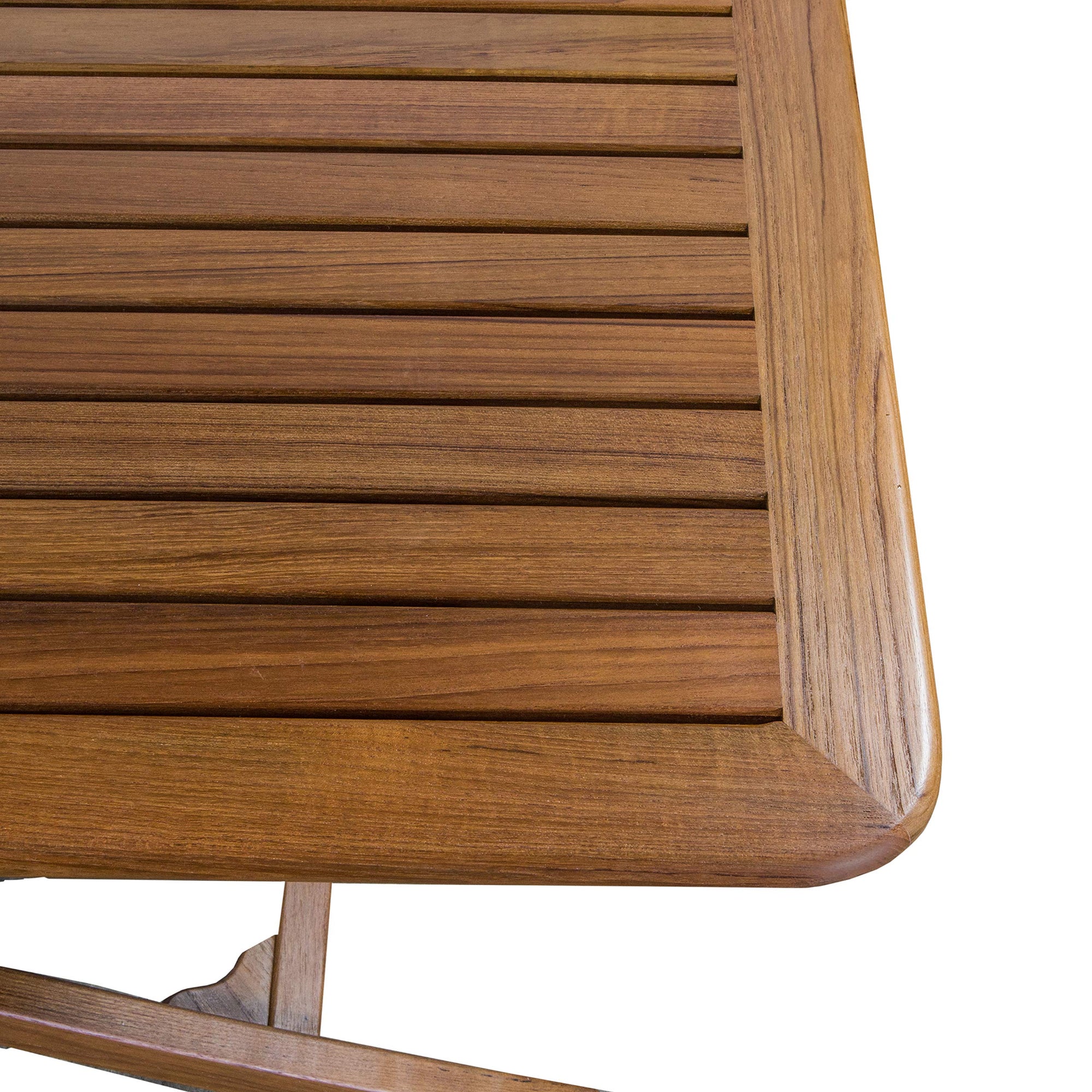 Adjustable Whitecap 60029 Slat-Top Teak Table - Large