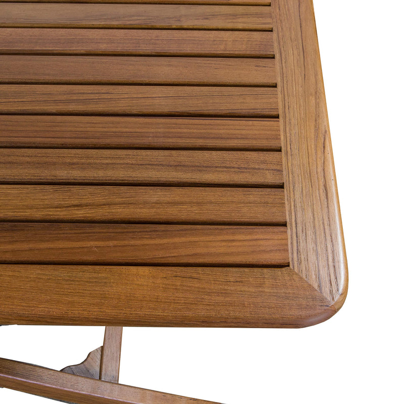 Adjustable Whitecap 60029 Slat-Top Teak Table - Large