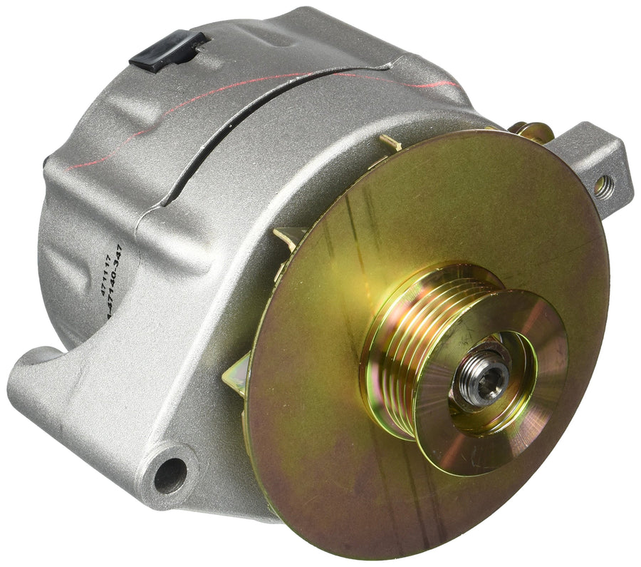 8-47140-347 Powermaster Natural Alternator (Upgrade 150A Smooth Look 6 Groove Pulley & Baffle & Cone 1 Wire)