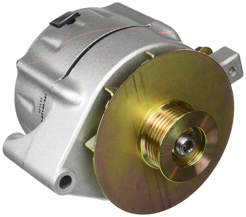 8-47140-347 Powermaster Natural Alternator (Upgrade 150A Smooth Look 6 Groove Pulley & Baffle & Cone 1 Wire)