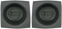 6 1/2 Inch Install Bay Speaker Baffle Round Small Frame Pair -VXT65
