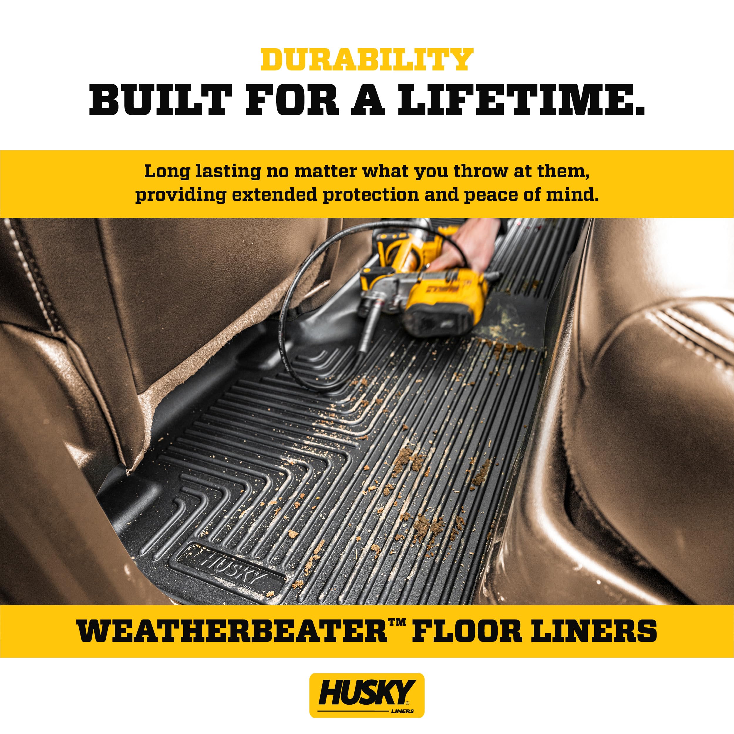 Weatherbeater Husky Liners Frunk Liner | Fits 2022-2025 Ford F-150 Lightning | 1-pc Black - 43341