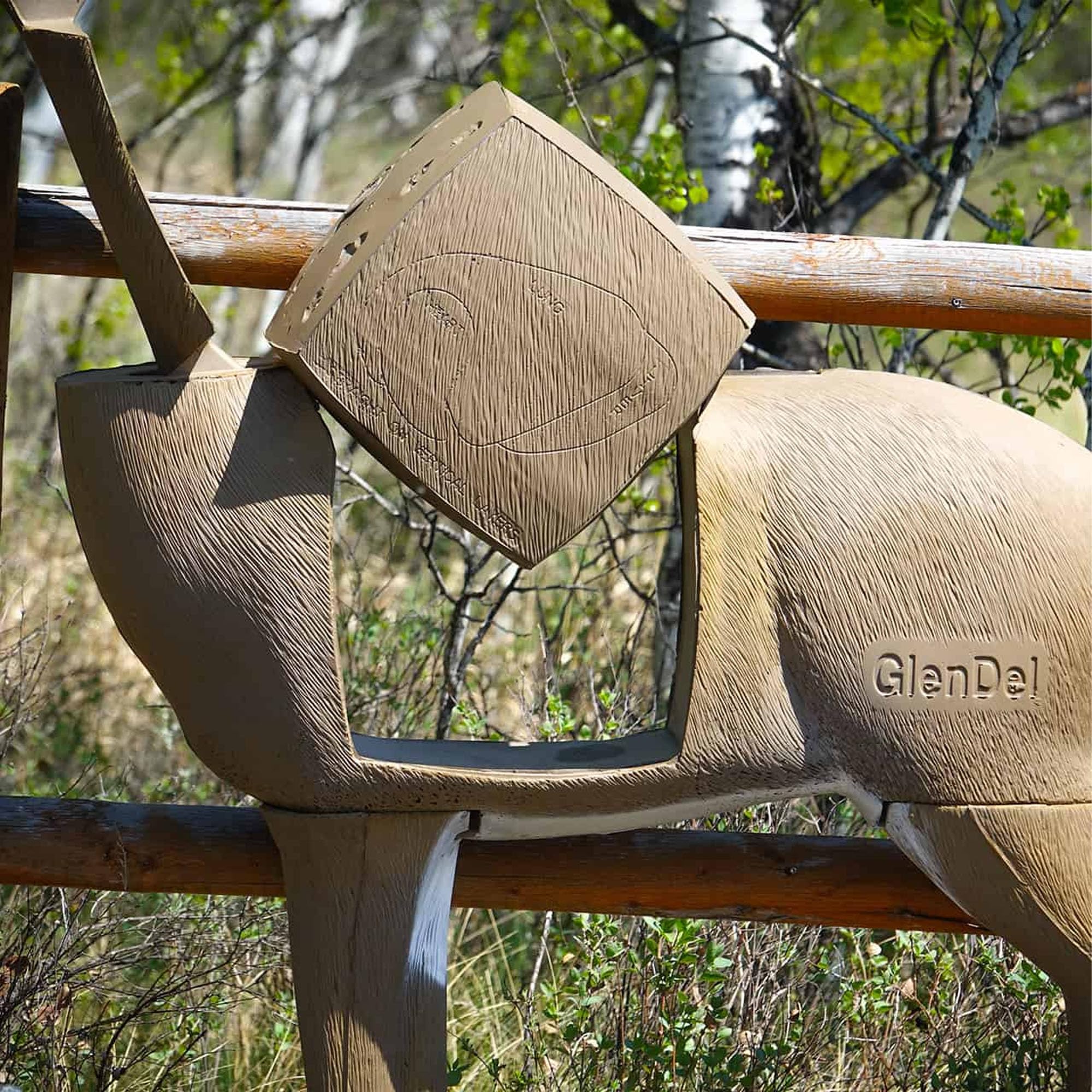 GlenDel Pre-Rut 3D Archery Target with Replaceable Insert Core, Field Logic, Brown