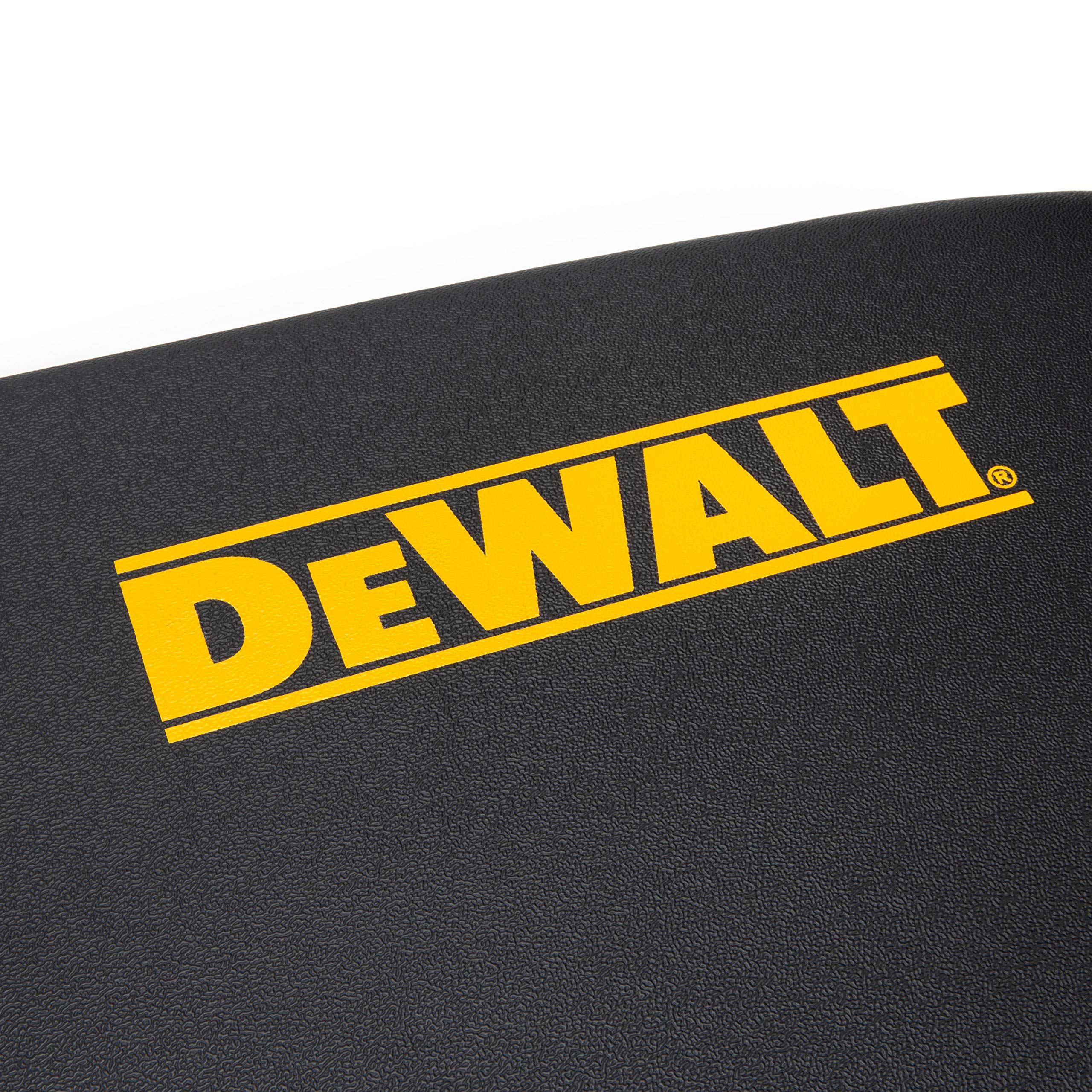 DEWALT Bench Garage with Wire Grid Storage Shelf, Rip-Resistant Foam-Padded Vinyl Seat, 1000-lb Capacity Bench Top, 1500-lb Capacity Shelf, Steel Frame