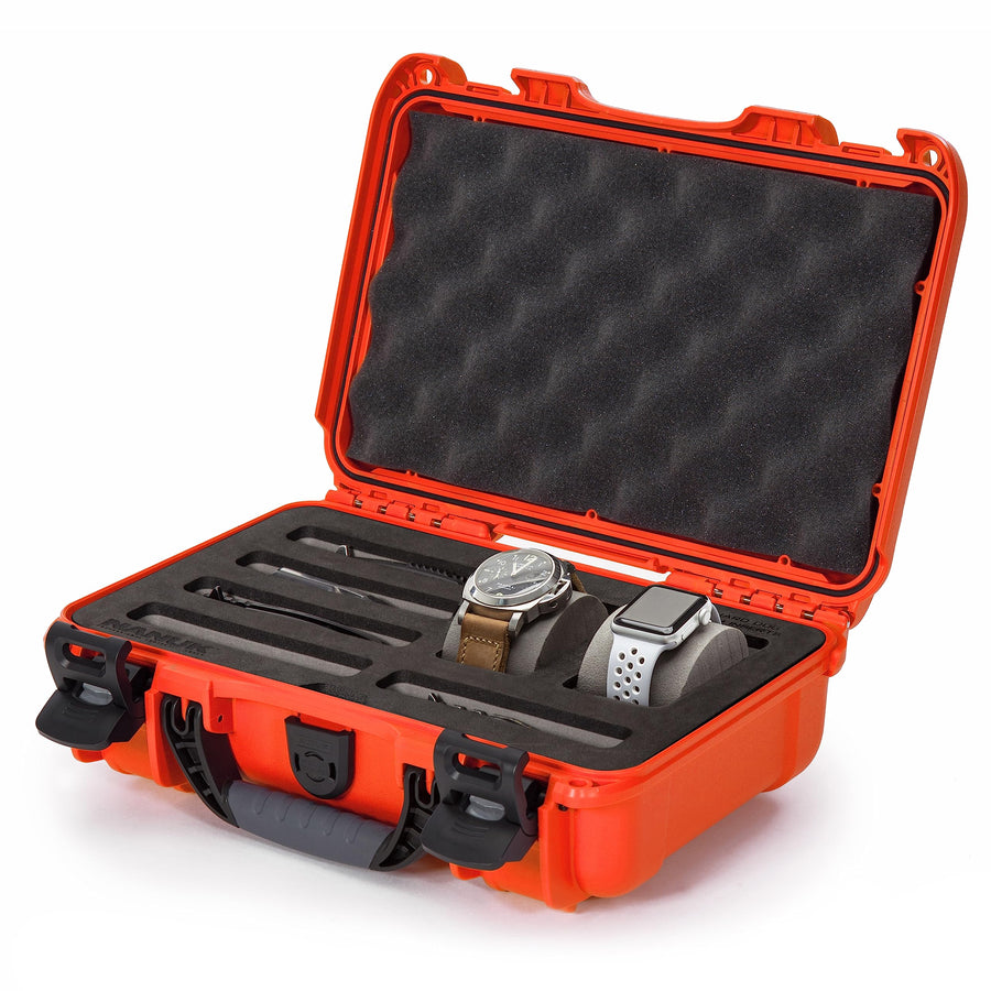 Cases Nanuk w/foam insert for 2 Watches and 5 Knives - Orange 909-2WT5KNI3