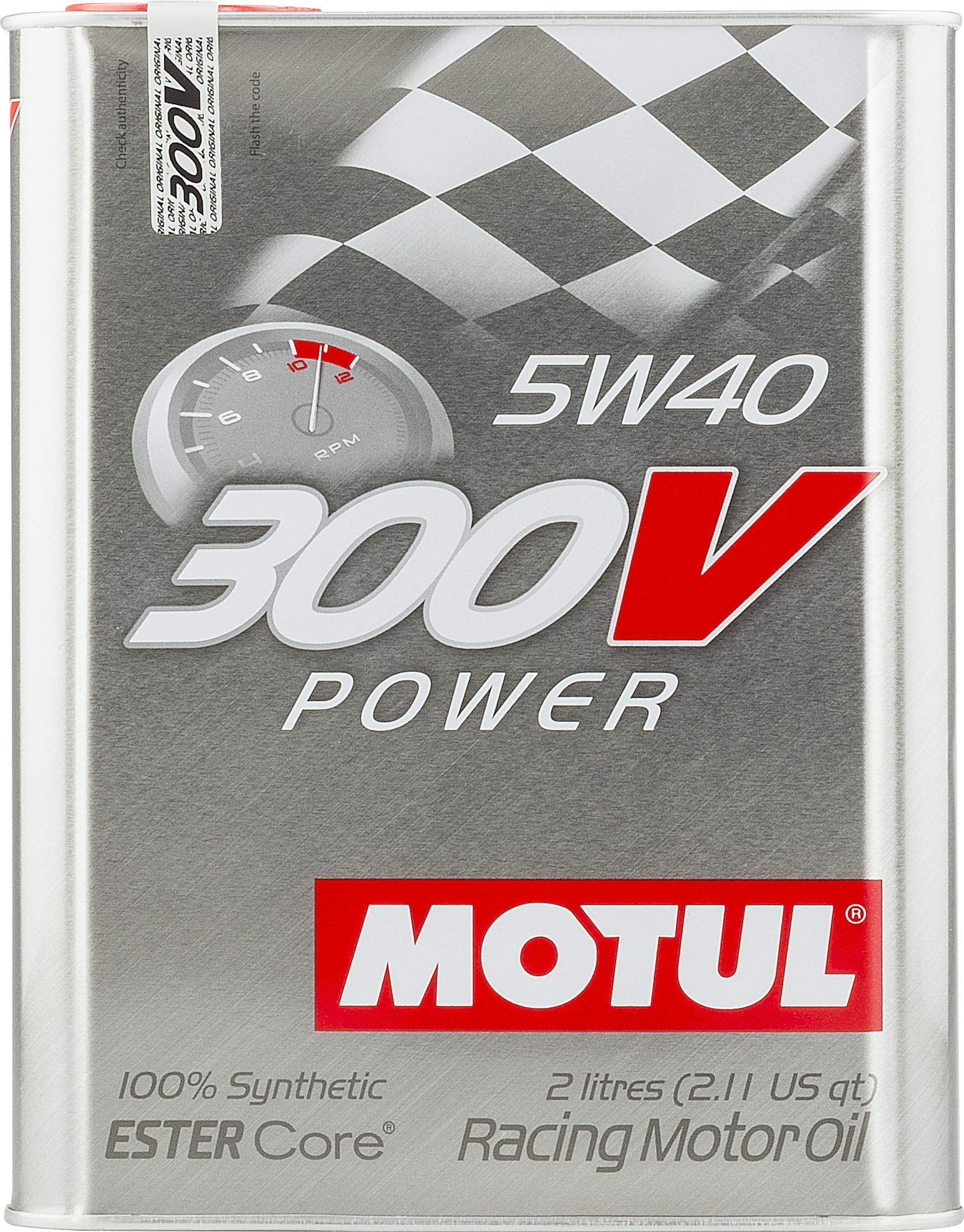 300V Motul 104242 5w40 Racing Oil, 2 Liter