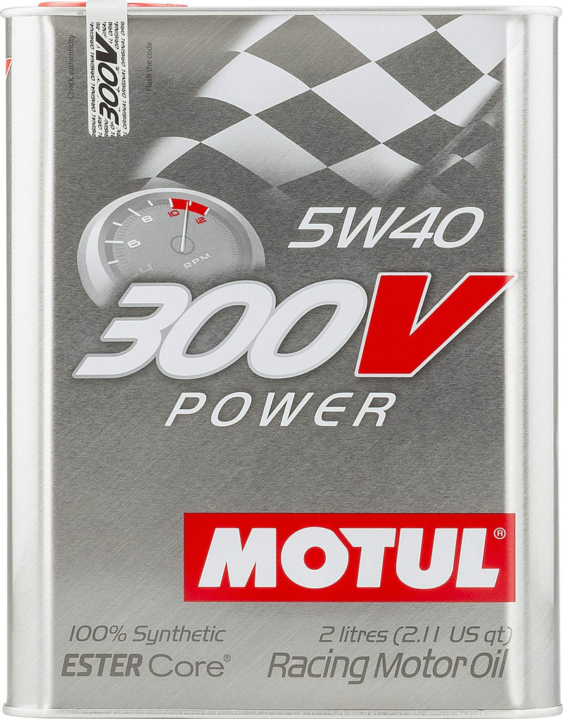 300V Motul 104242 5w40 Racing Oil, 2 Liter