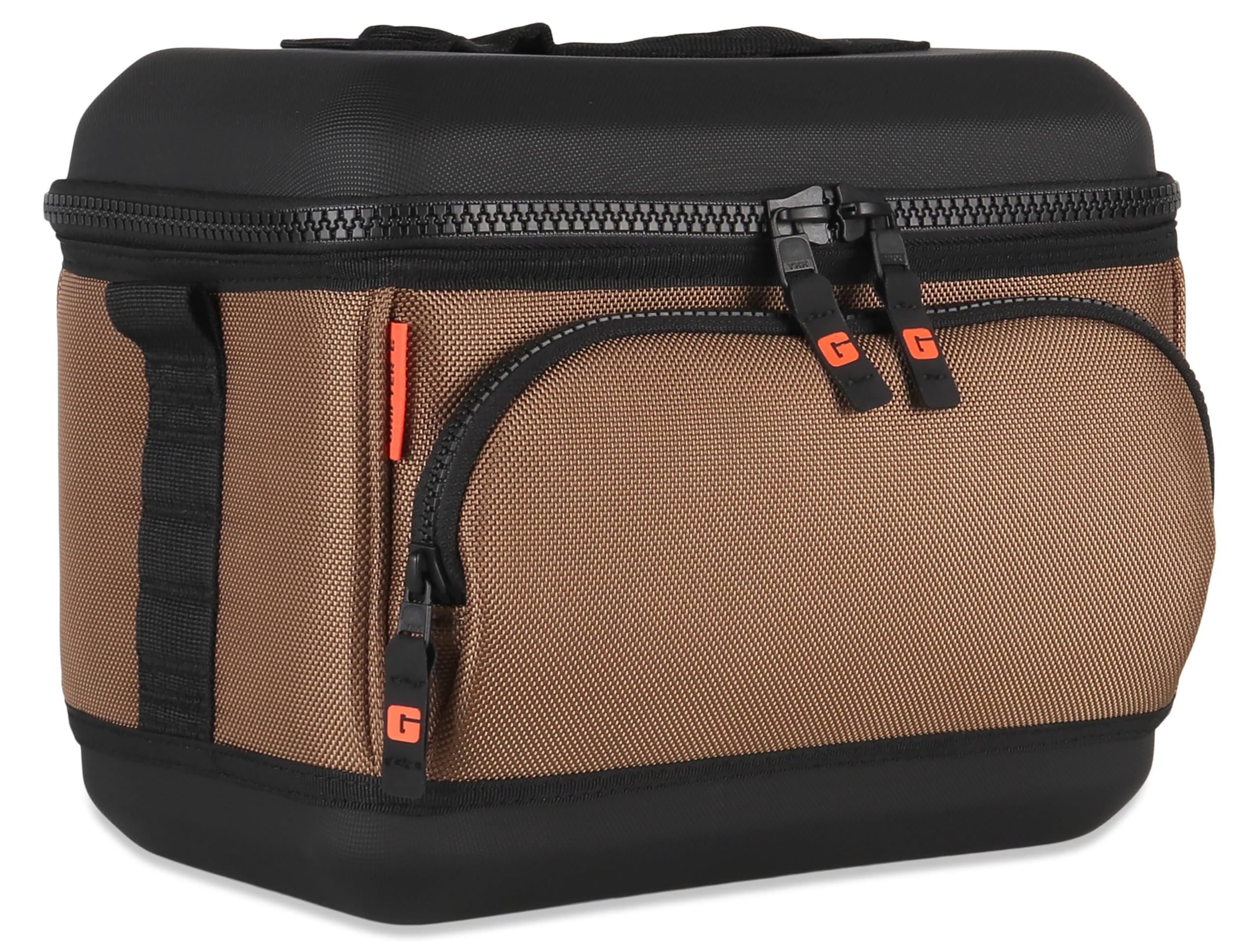 Drifter Grizzly 6-Pack | Flip-top Soft Cooler Bag | Ice Chest for Beach Boat Camping Car Fishing Golf Hiking Hunting Lunch Picnic | Lightweight Portable Insulated Waterproof | Tan