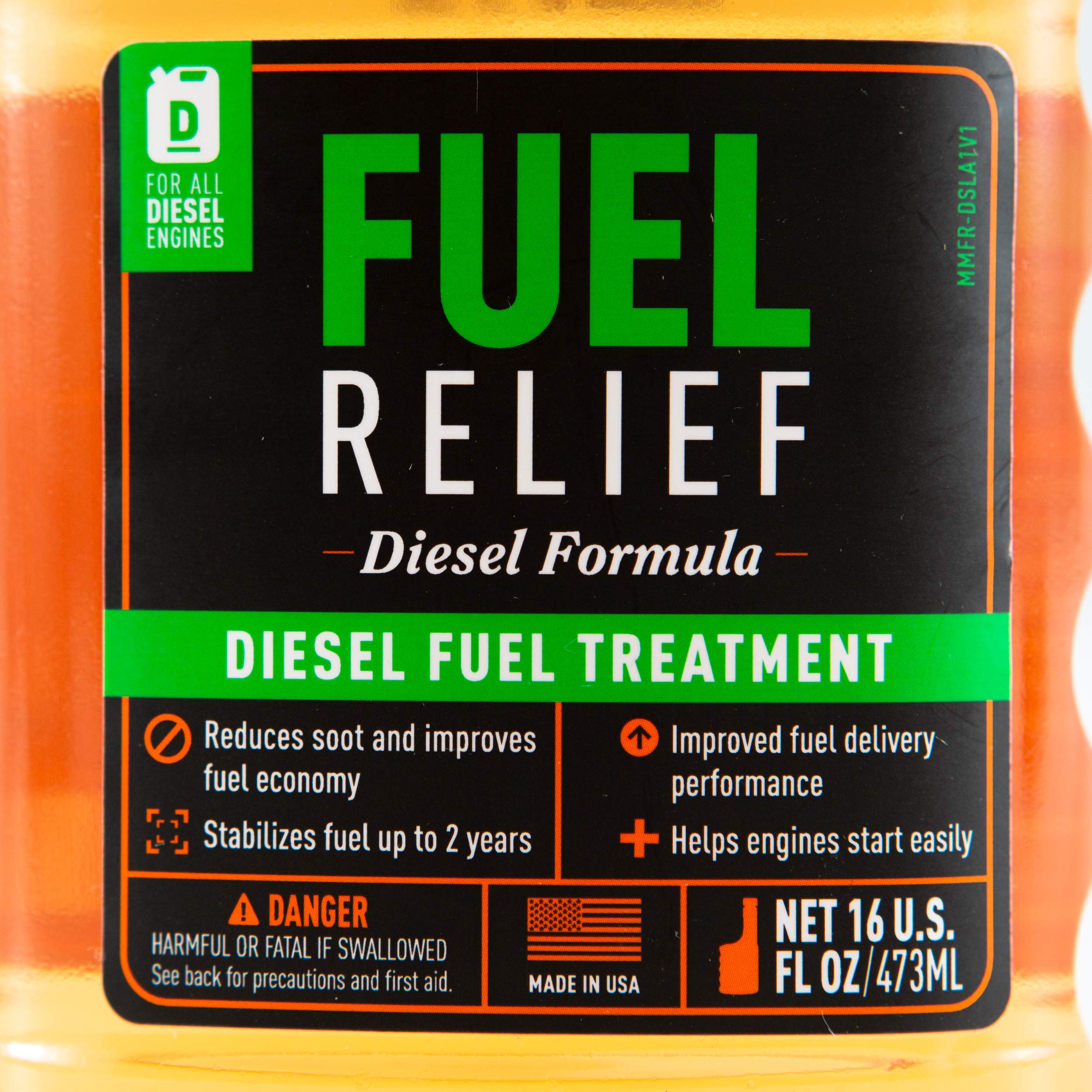MMFR-DSL Mishimoto Fuel Relief Diesel Fuel Treatment and Stabilizer (Treats Up to 512 gallons)