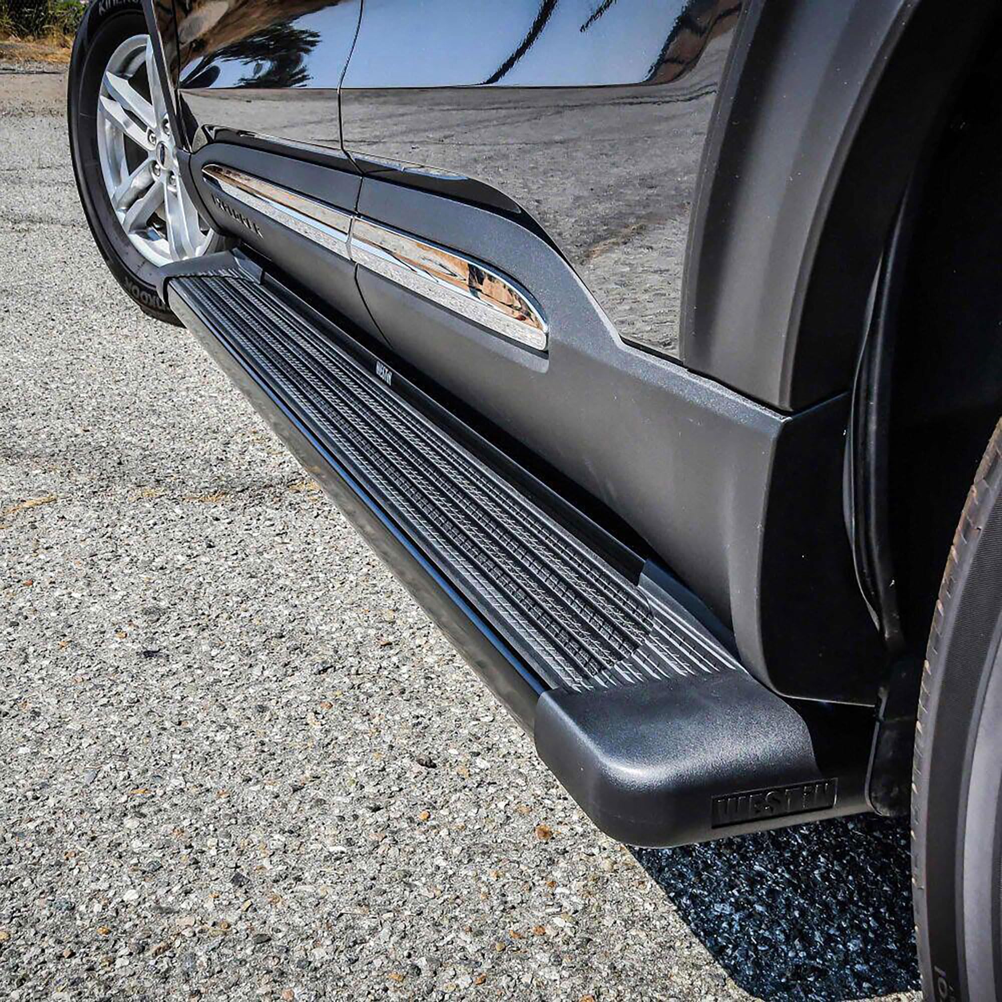 27-64735 Westin SG6 Running Boards Aluminum Black Pair 79 in (Required Mounting Kit Sold Separately)