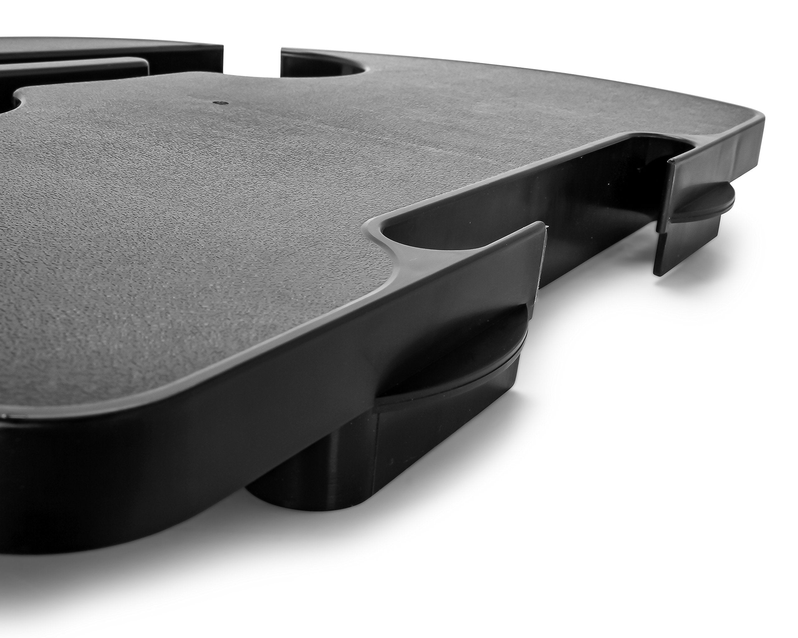 Zero Gravity Chair Tray Camco - Features 2 Cup Holders & Built-in Hook for Bags - Textured Non-Slip Surface & Drainage Holes in Cup Holders (51834)