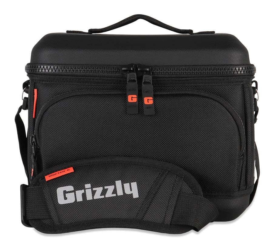 Drifter Grizzly 6-Pack | Flip-top Soft Cooler Bag | Ice Chest for Beach Boat Camping Car Fishing Golf Hiking Hunting Lunch Picnic | Lightweight Portable Insulated Waterproof | Blackout