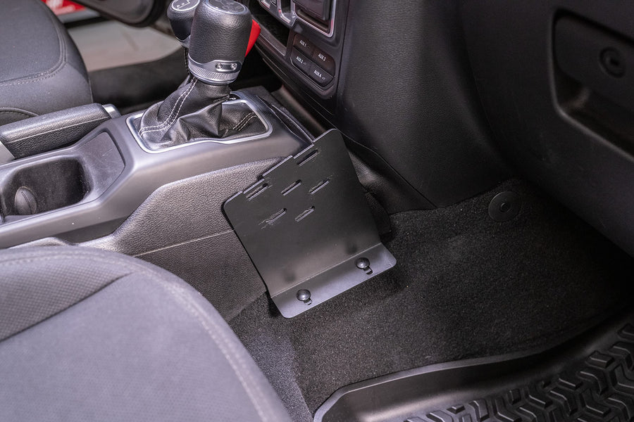 Race Radio Mount Rugged Ridge for Jeep Wrangler JL | Steel, Black | 13551.06 | Fits 2018-2025 Jeep Wrangler JL