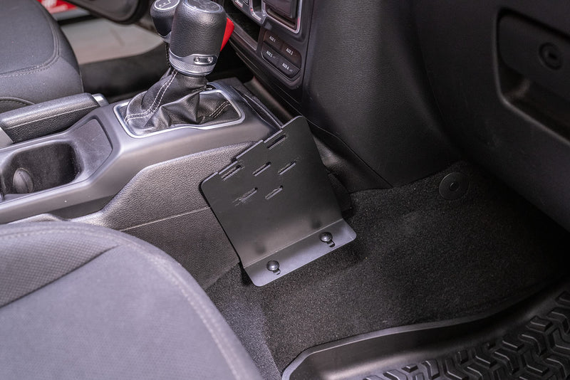 Race Radio Mount Rugged Ridge for Jeep Wrangler JL | Steel, Black | 13551.06 | Fits 2018-2025 Jeep Wrangler JL