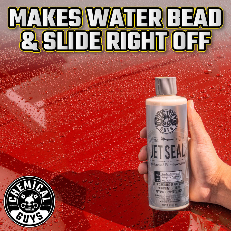 Chemical Guys JetSeal Paint Protectant & Anti-Corrosion Sealant - Advanced Car Sealant for Trucks, Motorcycles, SUVs & RVs, Provides Durable Protection & High Gloss Finish, 16 oz