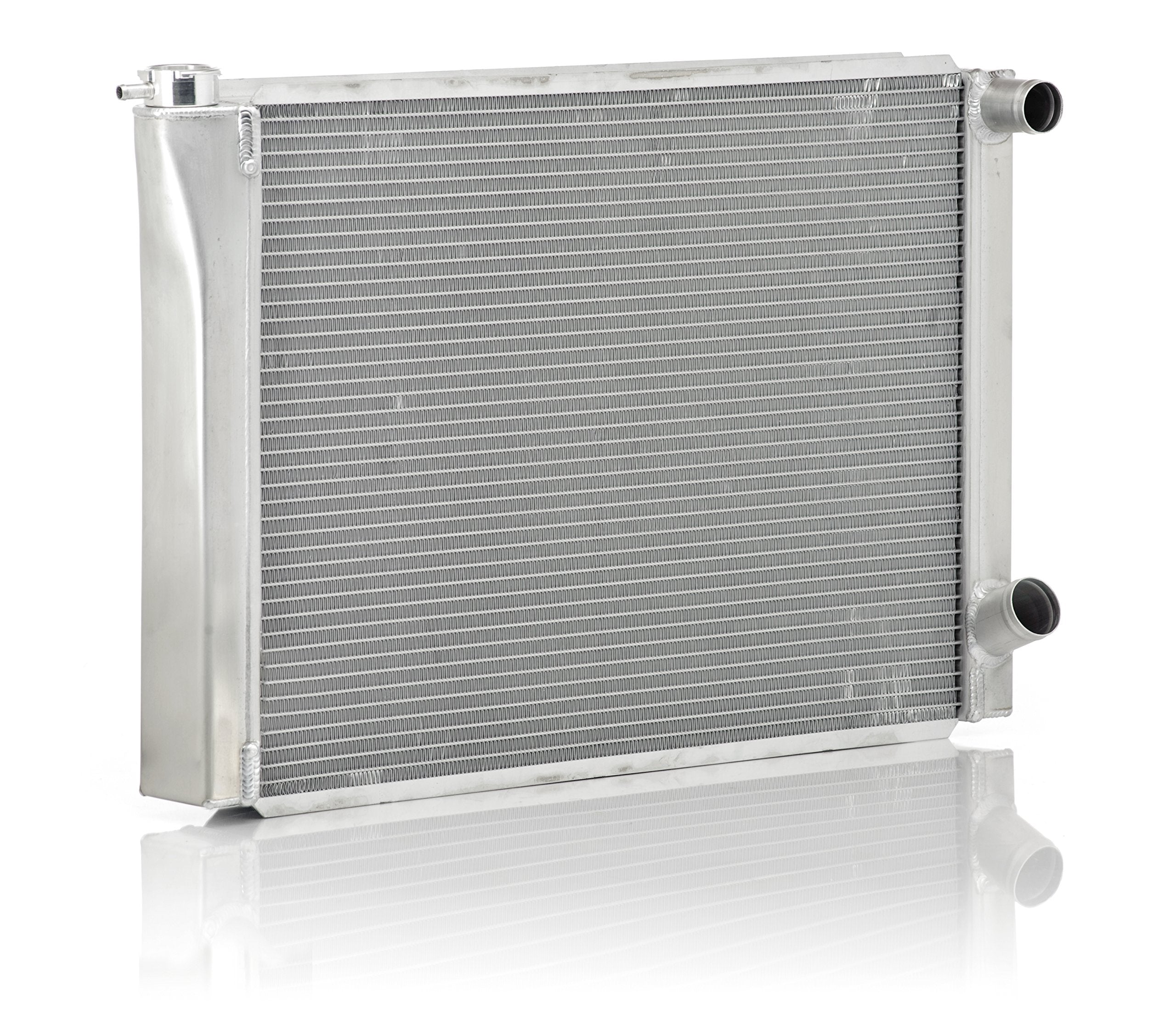 Be Cool 1-1/2" Inlet Circle Track Dual Pass Radiator with Dual 35023 Core