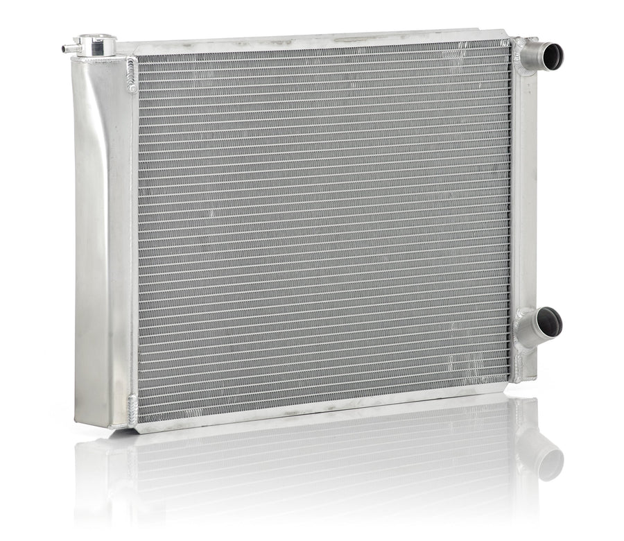 Be Cool 1-1/2" Inlet Circle Track Dual Pass Radiator with Dual 35023 Core