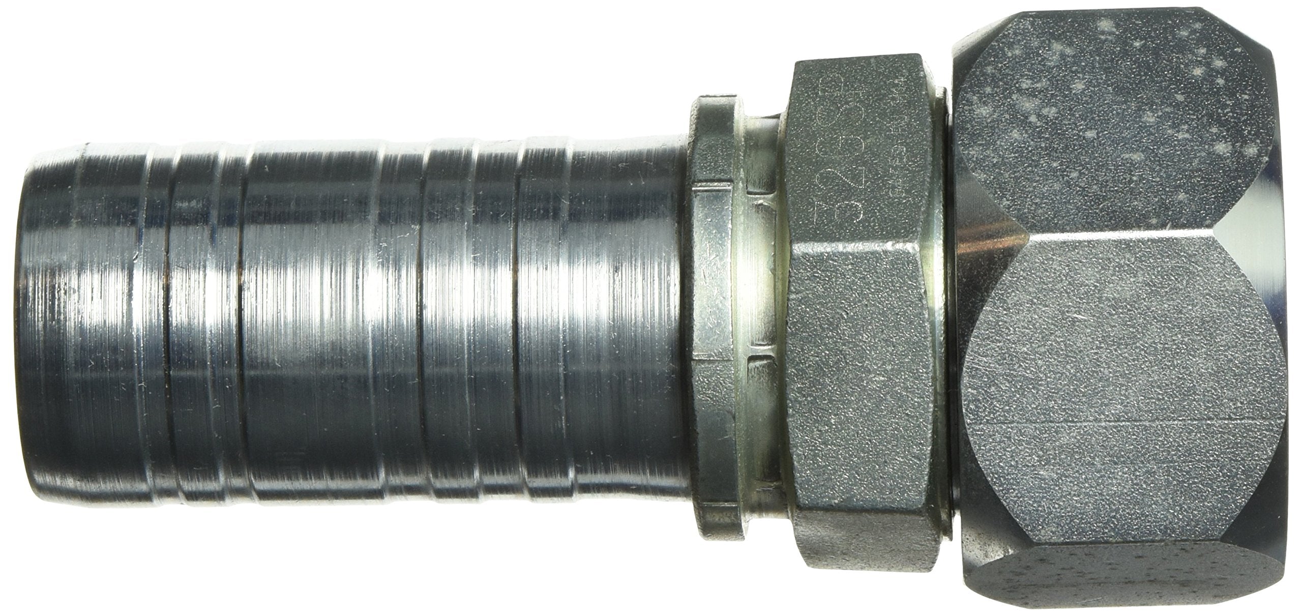 GlobalSpiral Gates 32GSP-32FJX Couplings, Female JIC 37° Flare Swivel, Zinc Plated Carbon Steel, 6.80", 2" ID