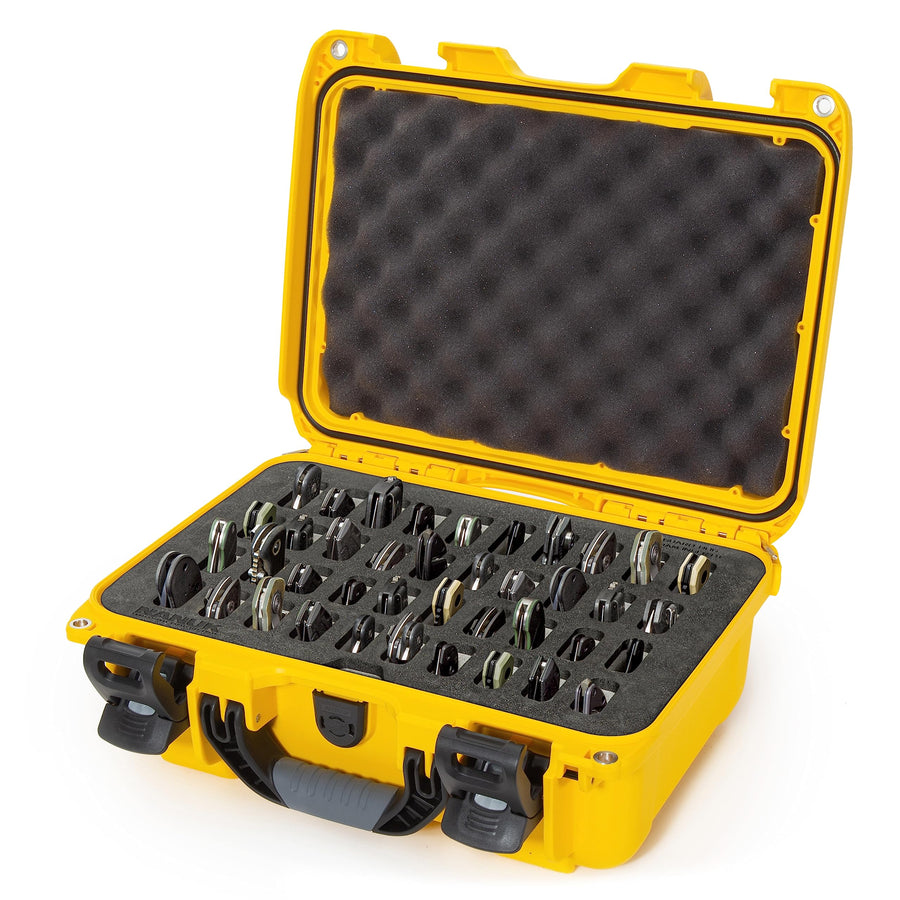 Yellow Nanuk Case w/Foam Insert for 40 Knives 915-40KNI4