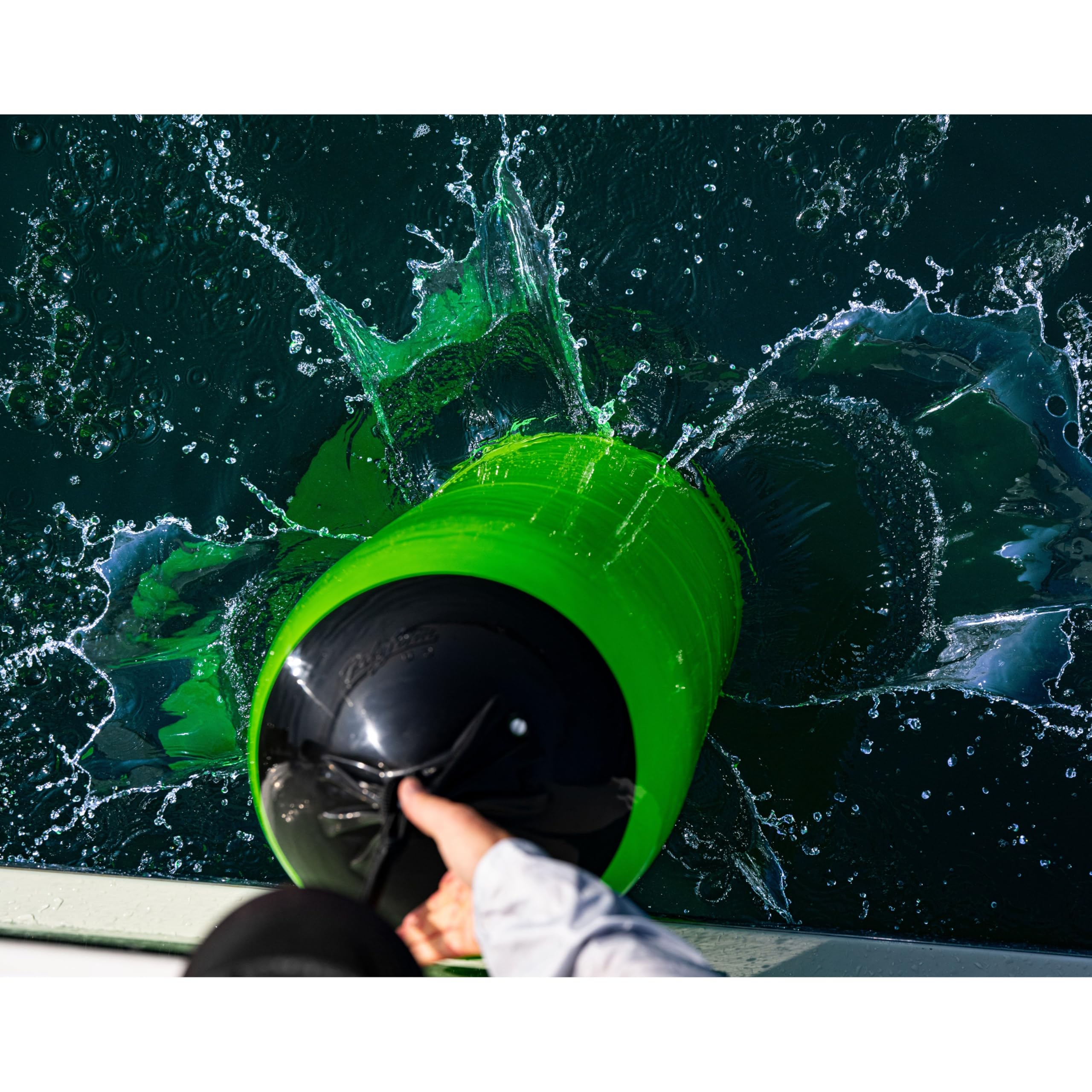 Polyform Boat Fender F-5 Standard Blue Ropehold - White