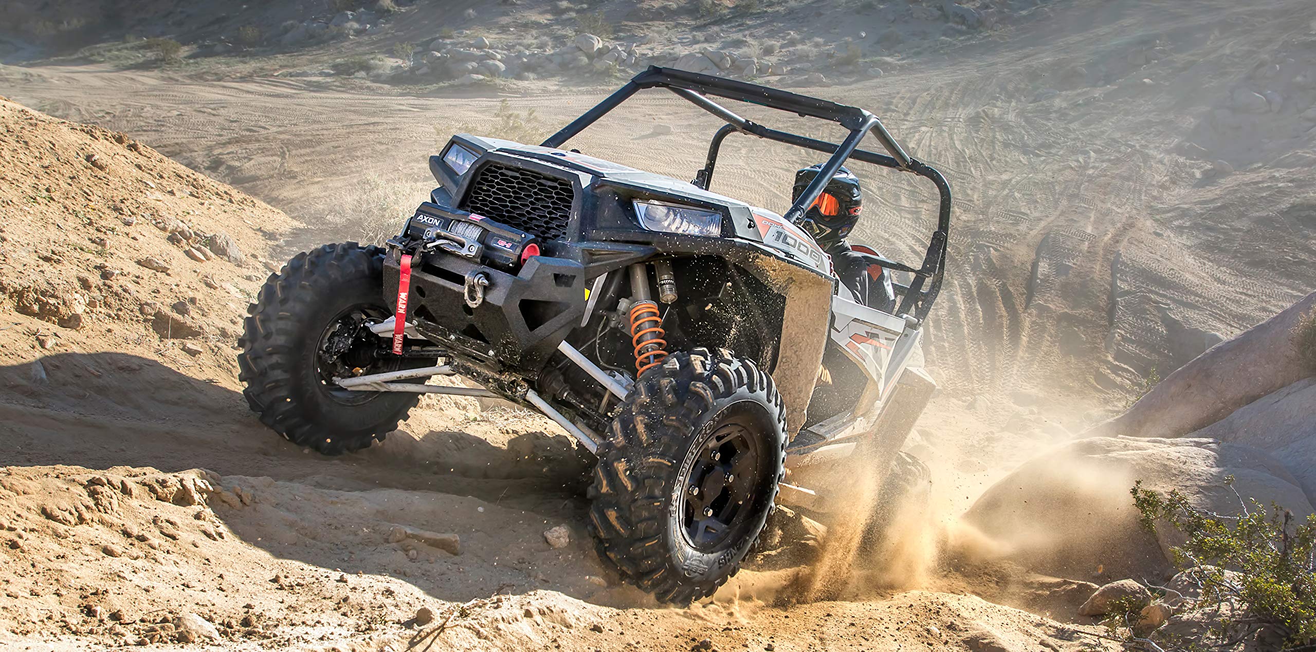 Front UTV Bumper WARN 101702 for Polaris RZR: 900 (2015-19), 1000 (2015-19), XP Turbo (2016-18)