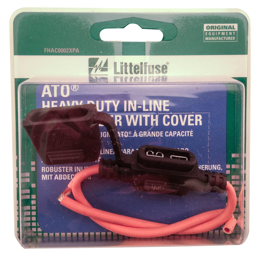 Heavy Duty Littelfuse ATO Fuse Holder with Cover FHAC2BP