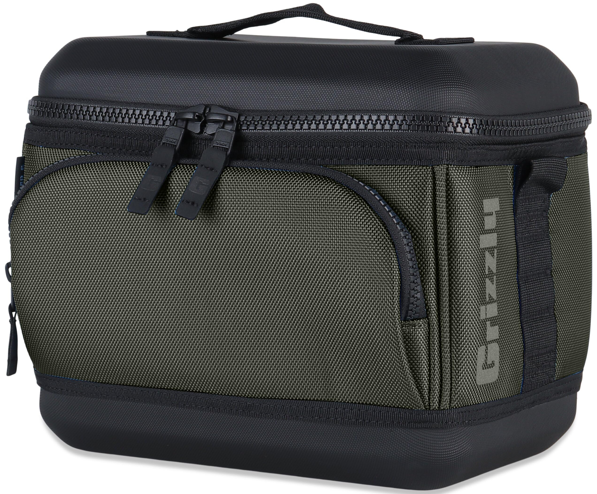 Drifter Grizzly 6-Pack | Flip-top Soft Cooler Bag | Ice Chest for Beach Boat Camping Car Fishing Golf Hiking Hunting Lunch Picnic | Lightweight Portable Insulated Waterproof | Lunar Green