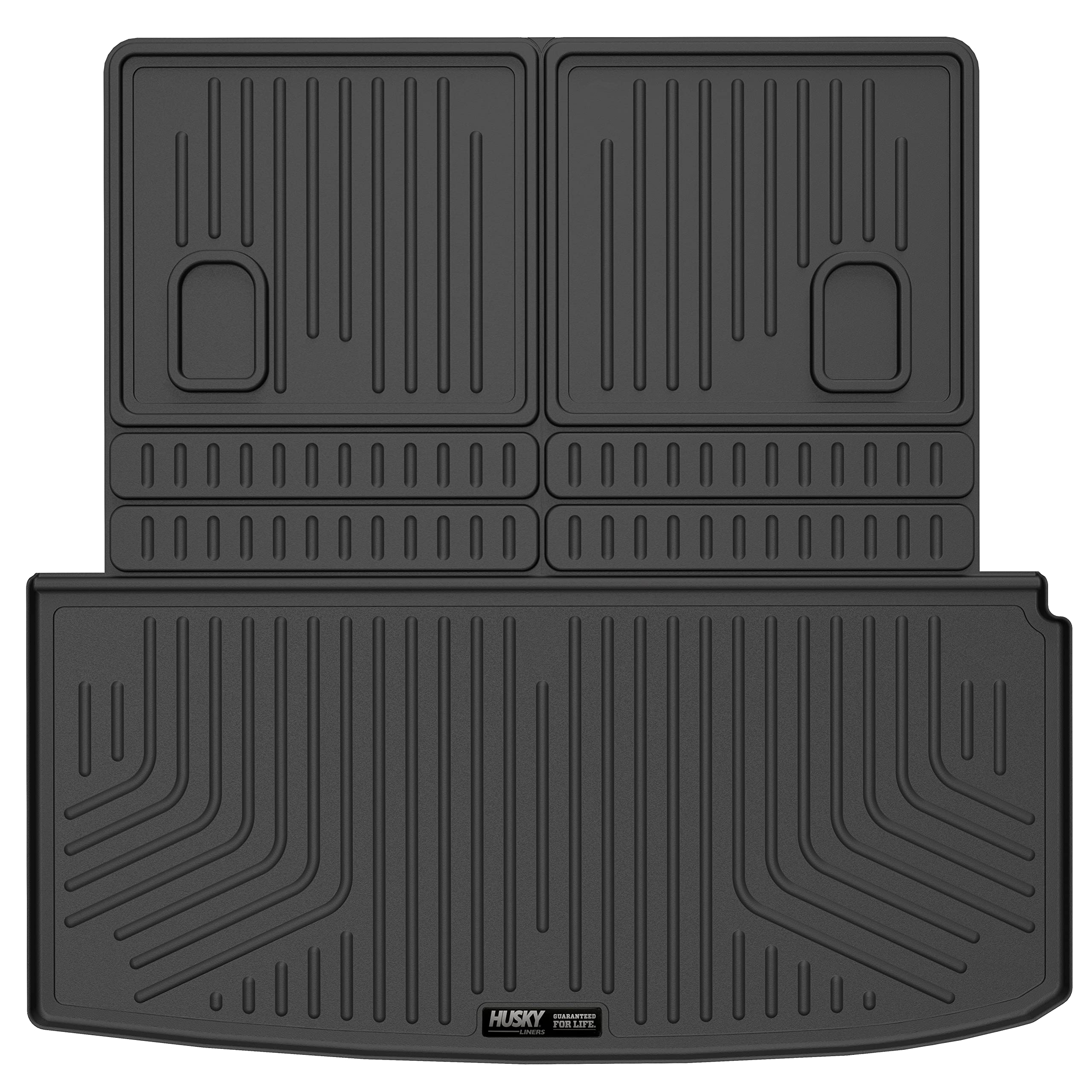 Weatherbeater Husky Liners Cargo Liner | Fits 2020-2026 Acura MDX (Fits to Back of 2nd Row - Folds Up &Down w/3rd Row) | 1-pc Black - 25181