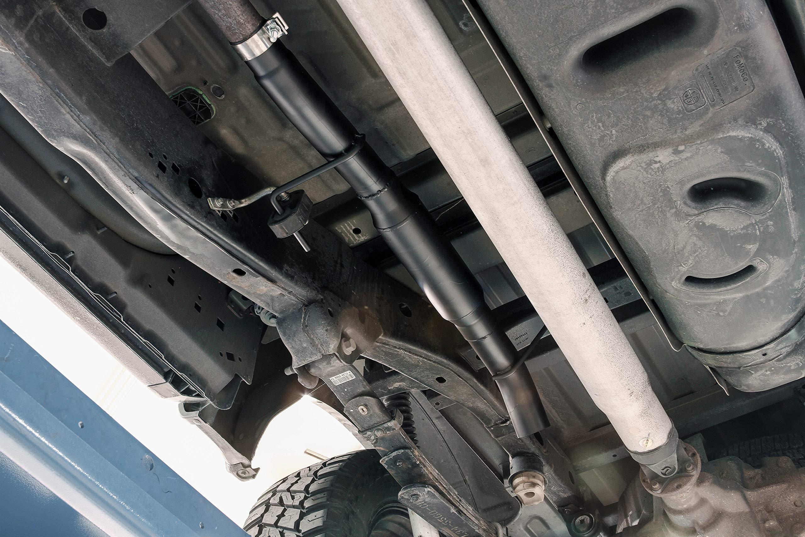 Outlaw Extreme Flowmaster 817917 Cat-Back Exhaust Kit 3 Inch 409 Stainless Steel Black Single Dump Turndown Compatible with 2015-2020 Ford F-150 2.7L 3.5L 5.0L 2/4WD All Wheelbases 2017-2020 Raptor