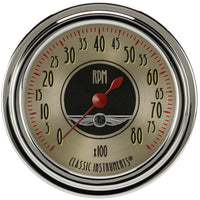 All American Nickel Classic Instruments 2 5/8" Tachometer Full Sweep AN383SLC