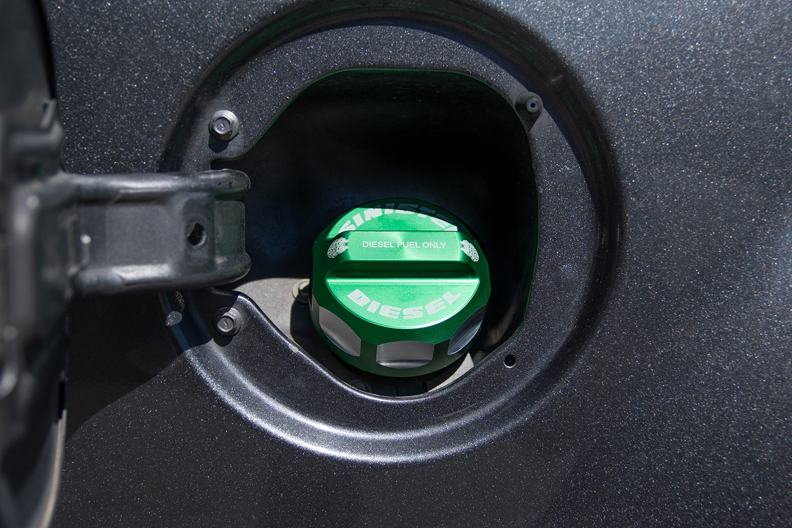 Fuel Cap Sinister Diesel for 2008-2020 Ford Powerstroke (Blue)