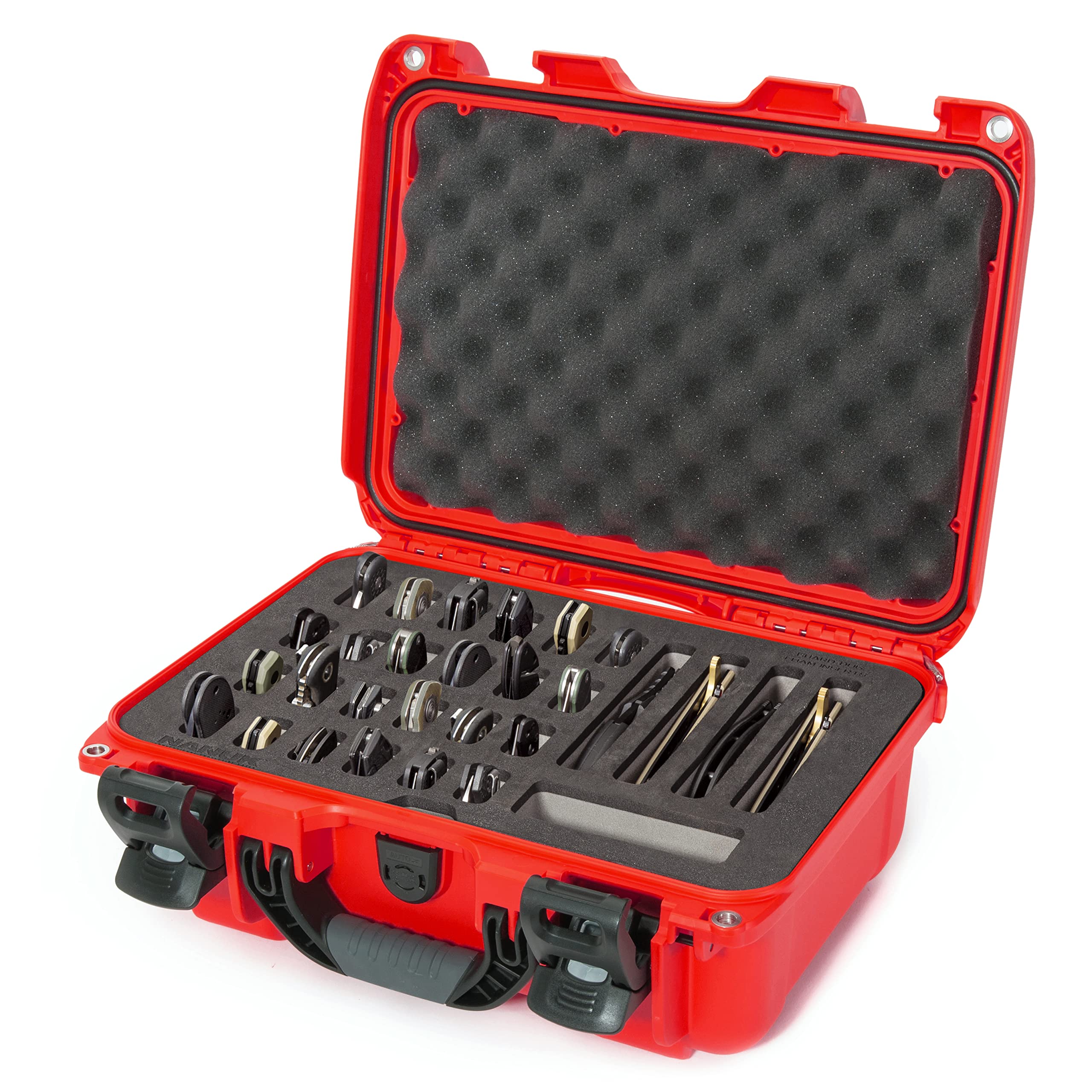 Red Nanuk Case w/Foam Insert for 28 Knives 915-28KNI9