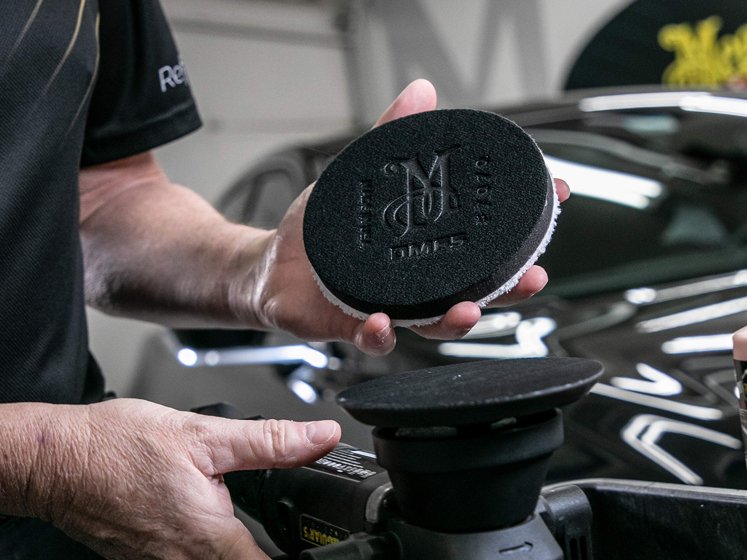 Meguiar's Microfiber Finishing Disc DMF5-5" for Waxing with a Variable Dual Action Polisher, Use with DA Microfiber Finishing Wax to Remove Defects and Add Wax, 2 Pack