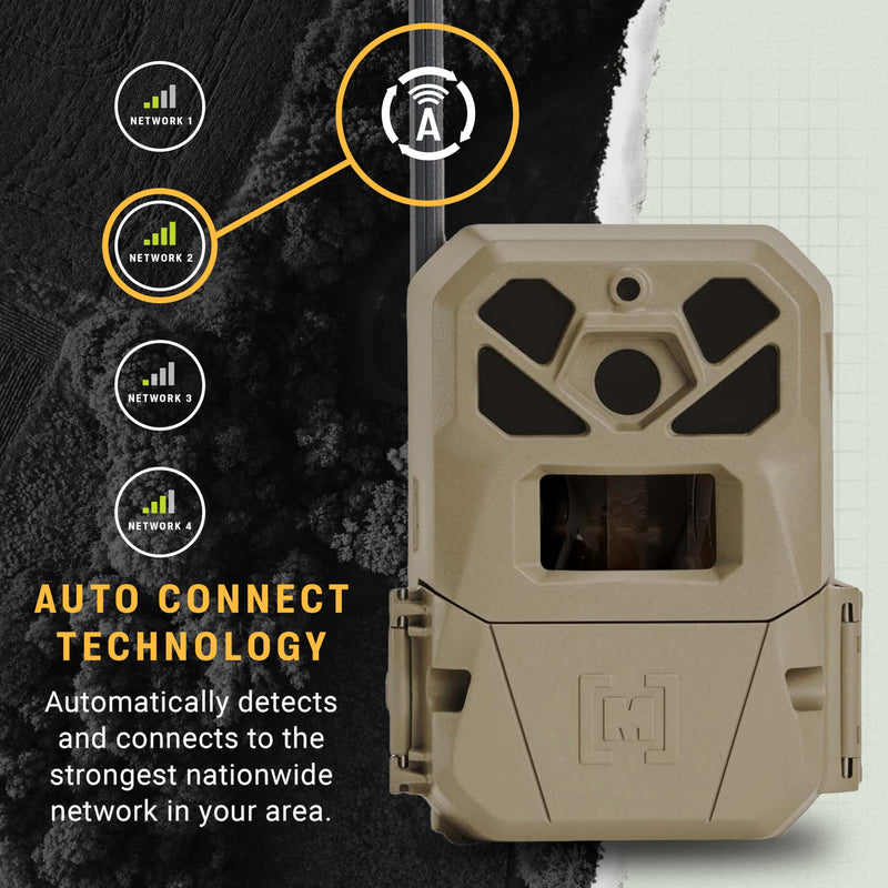 Moultrie 2 Pro Edge Cellular Trail Camera - Auto Connect Nationwide 4G LTE - On Demand 40MP Photo - 1440P Video with HD Audio - Ai False Trigger Elimination - 100 Ft Detection Range - No-Glow Flash