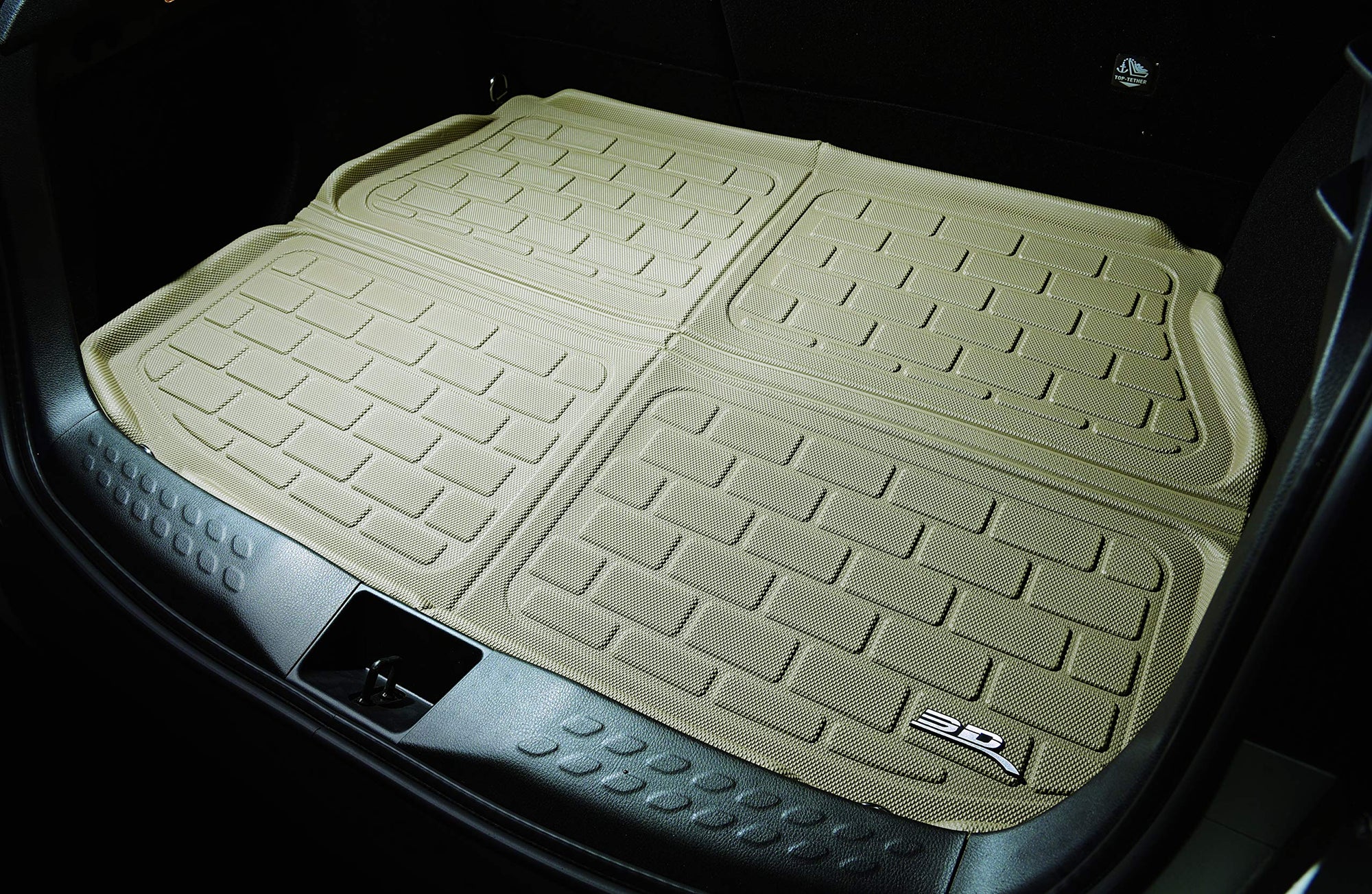 3D MAXpider Kagu Custom Fit Cross Fold Cargo Liner (Black) Compatible with Jaguar F-Pace 2017-2026- Cargo Liner