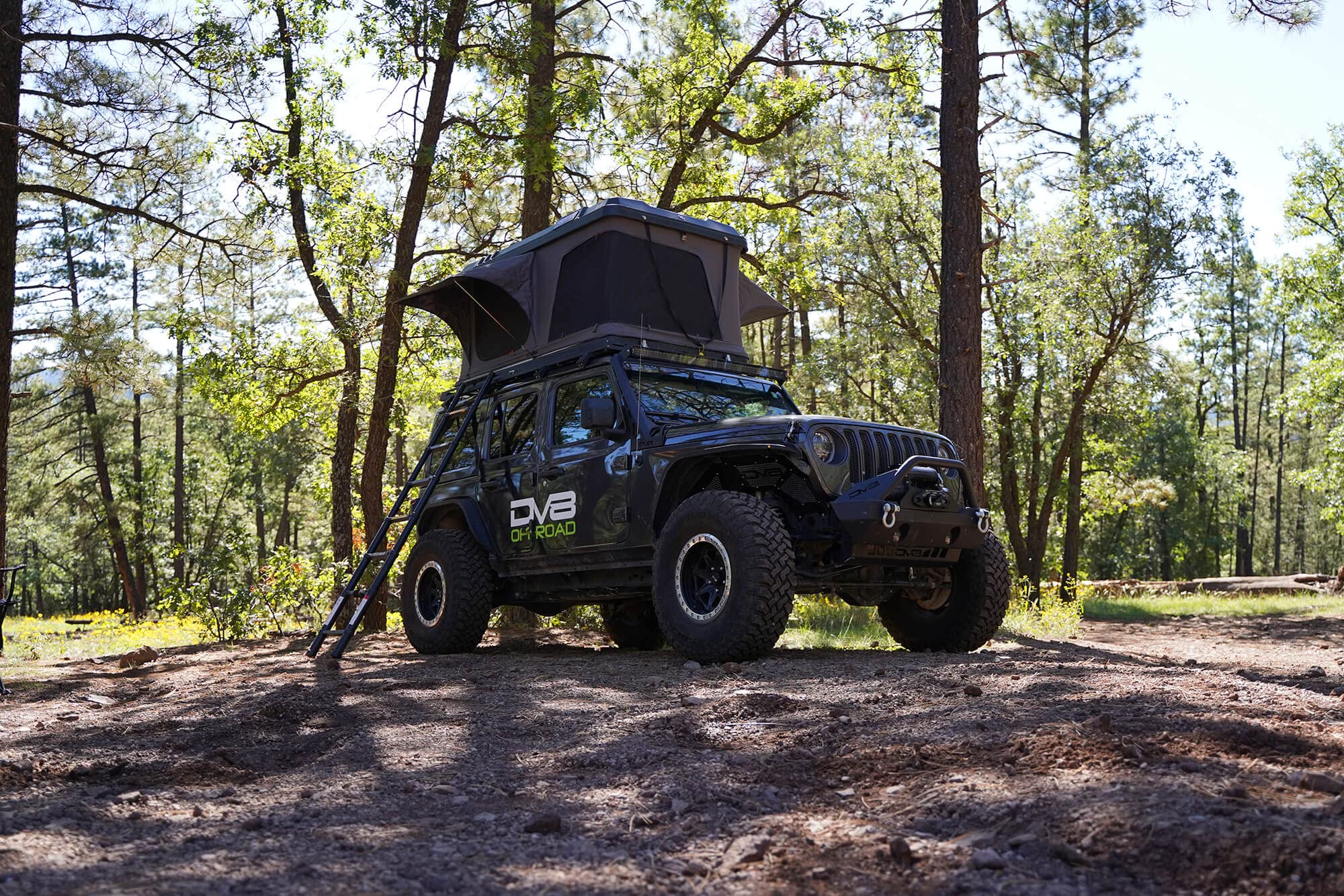 Roof Rack DV8 Offroad for 2018-2025 Jeep Wrangler JL 4 Door | Hard Top | Bolt-On Installation | Multiple Tie Down Points | 200lbs Capacity | Made from 1/8” Thick Steel