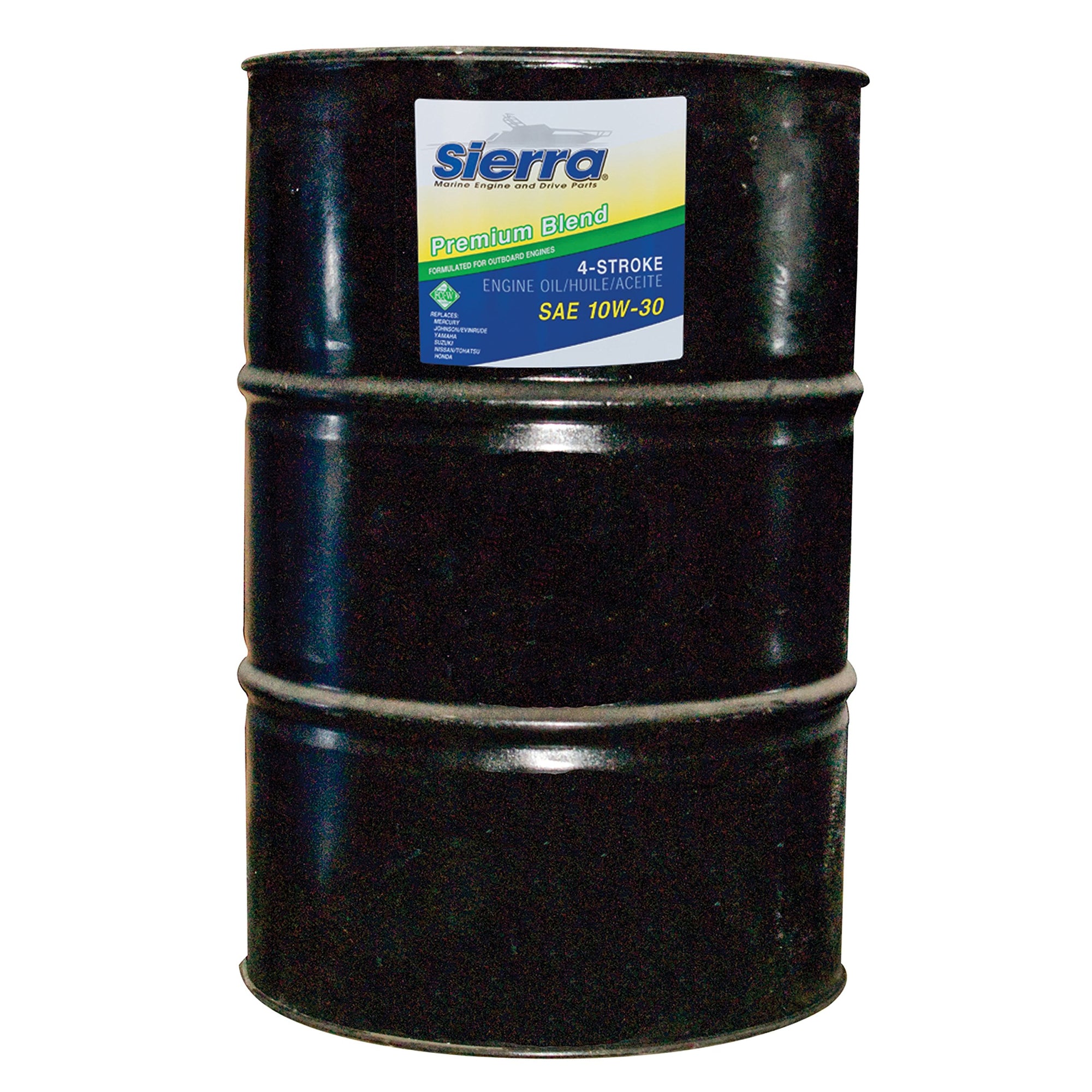 10W-30 Sierra 18-9420-7 FC-W 4-Stroke Marine Outboard Oil - 55 Gallon